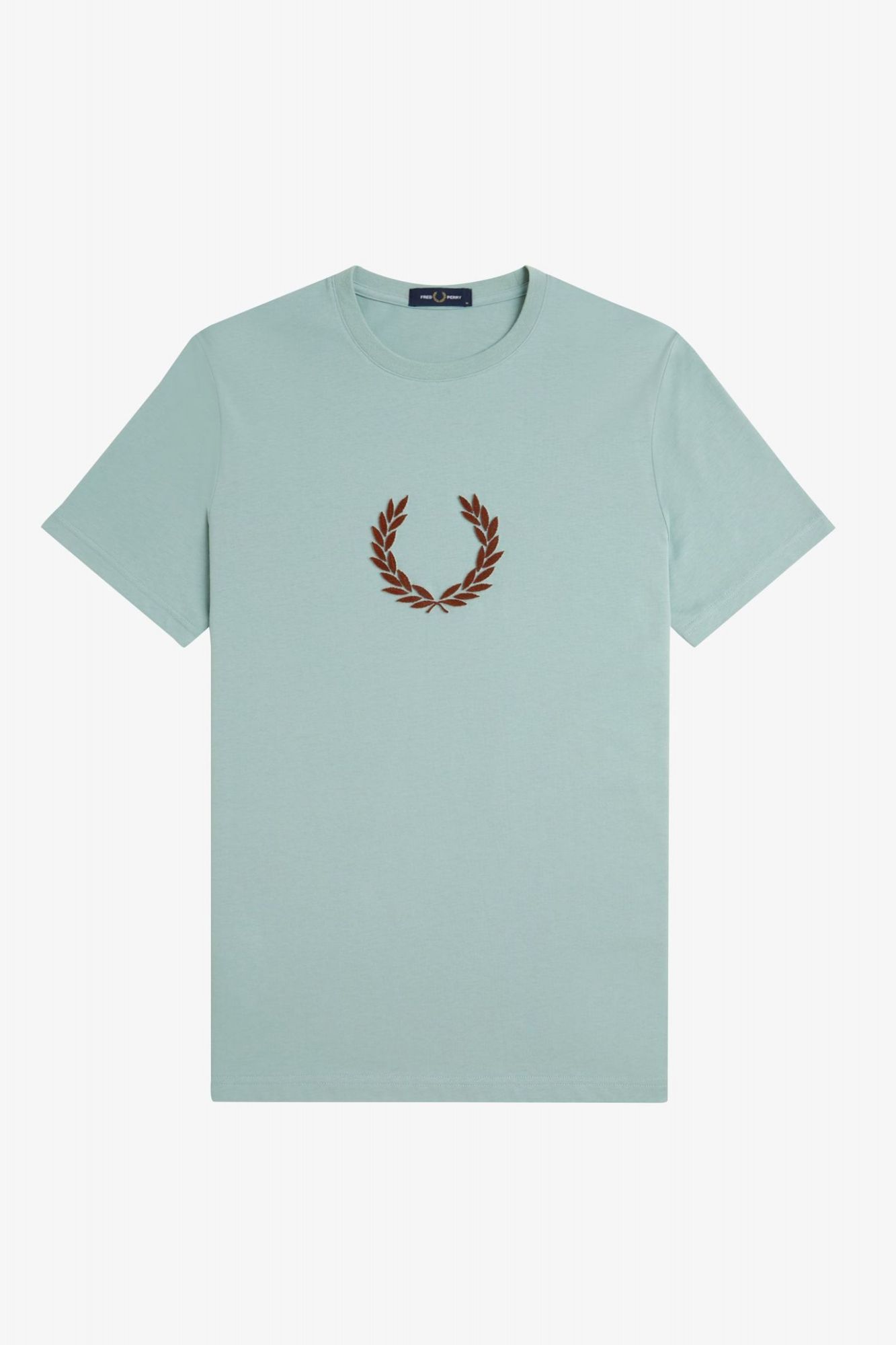 FRED PERRY TEXTURED LAUREL WREATH T-SH en color AZUL (2)