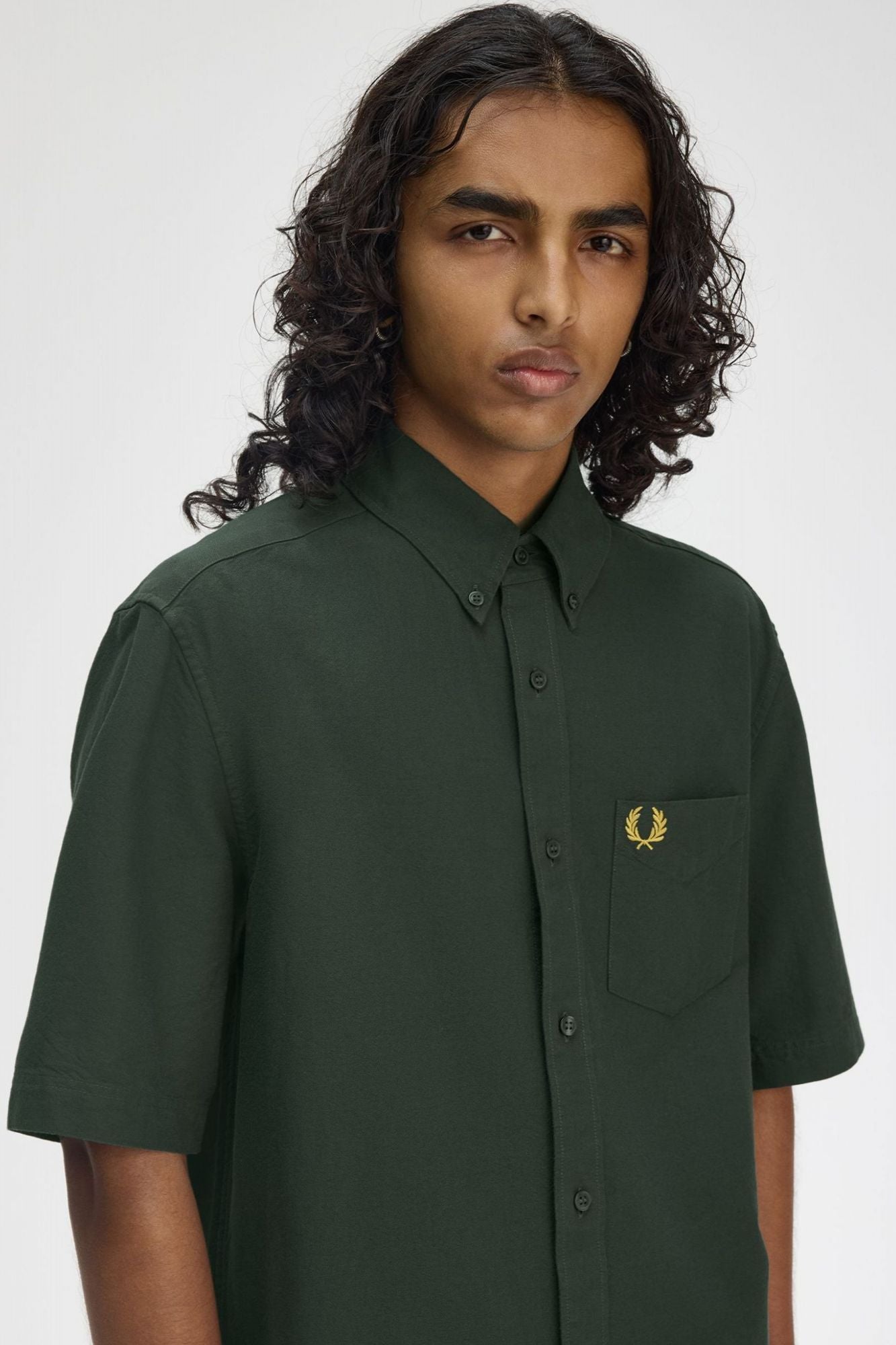 FRED PERRY OXFORD SHIRT en color VERDE (4)