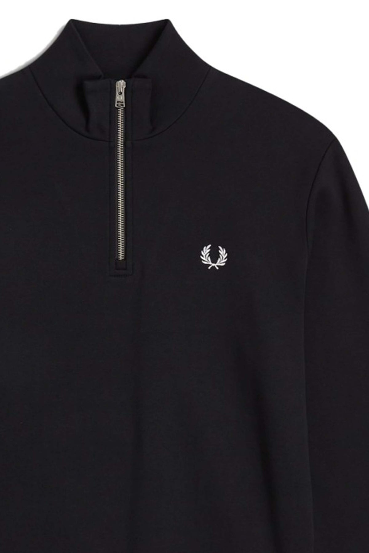 FRED PERRY HALF ZIP SWEATSHIRT en color NEGRO (4)