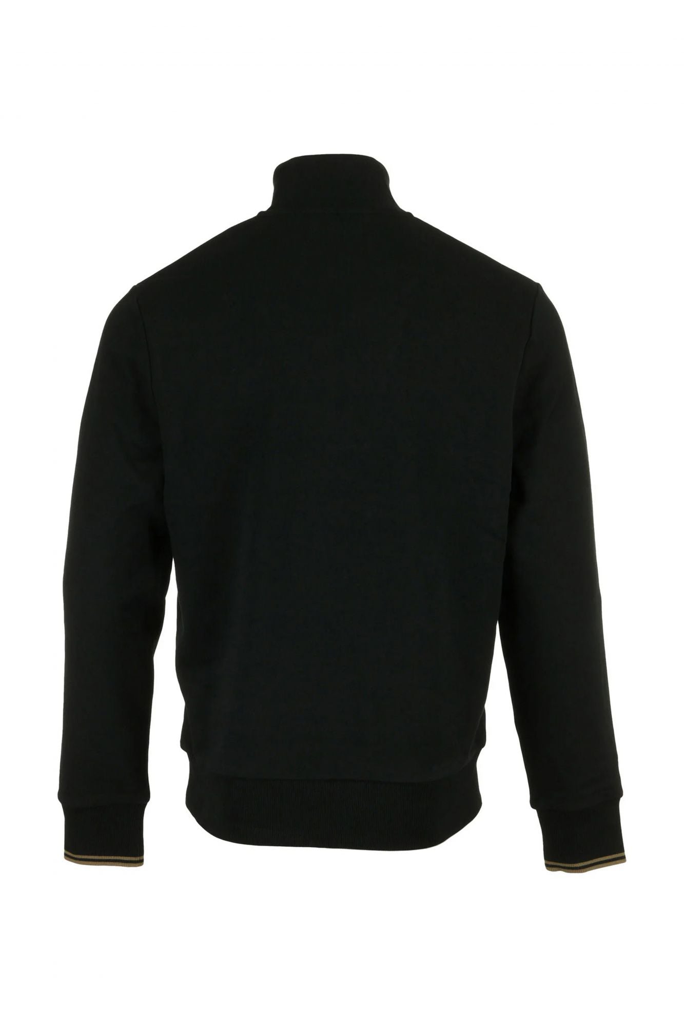 FRED PERRY  HALF ZIP SWEATSHIRT  en color NEGRO (2)