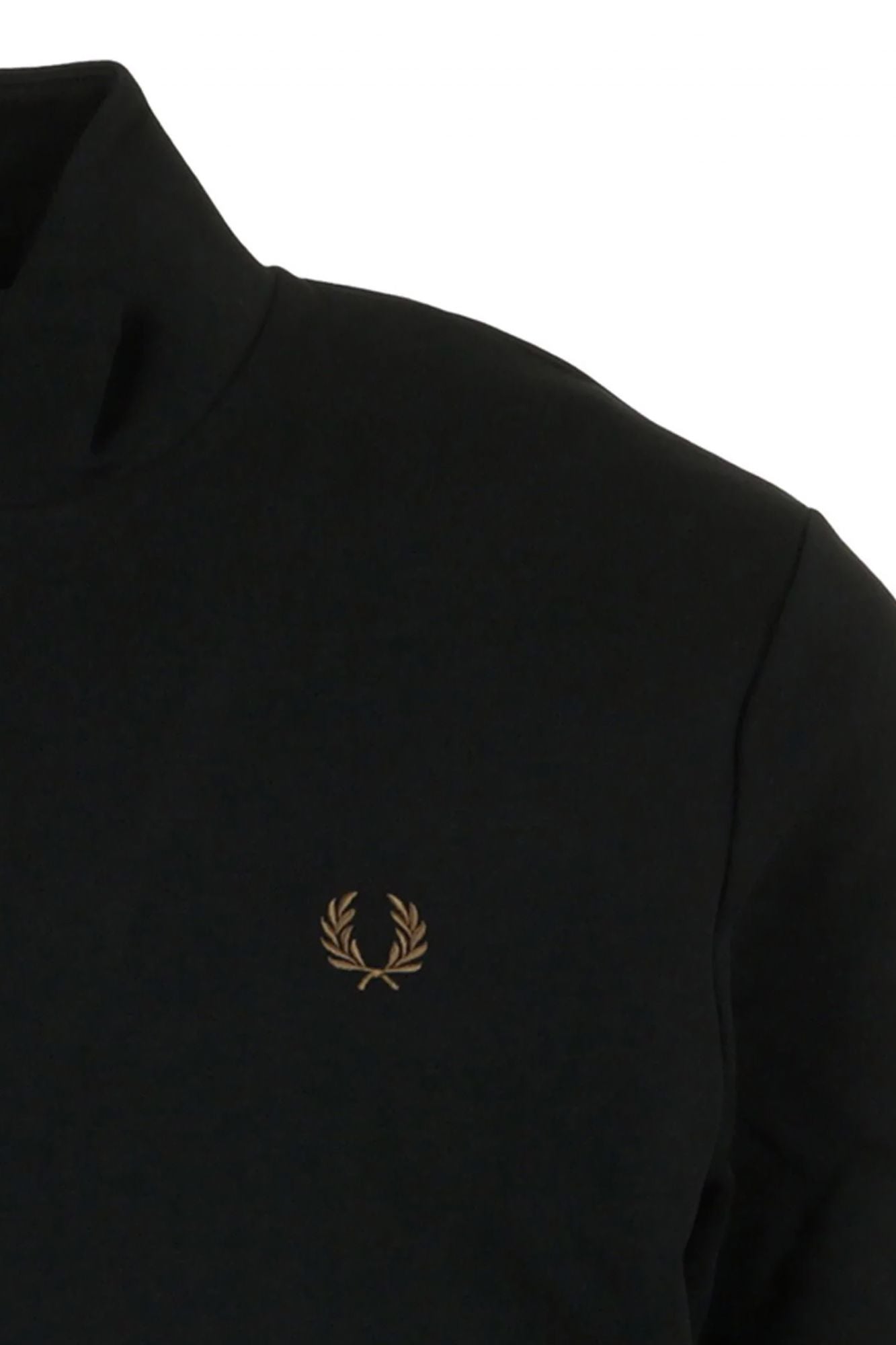 FRED PERRY  HALF ZIP SWEATSHIRT  en color NEGRO (3)