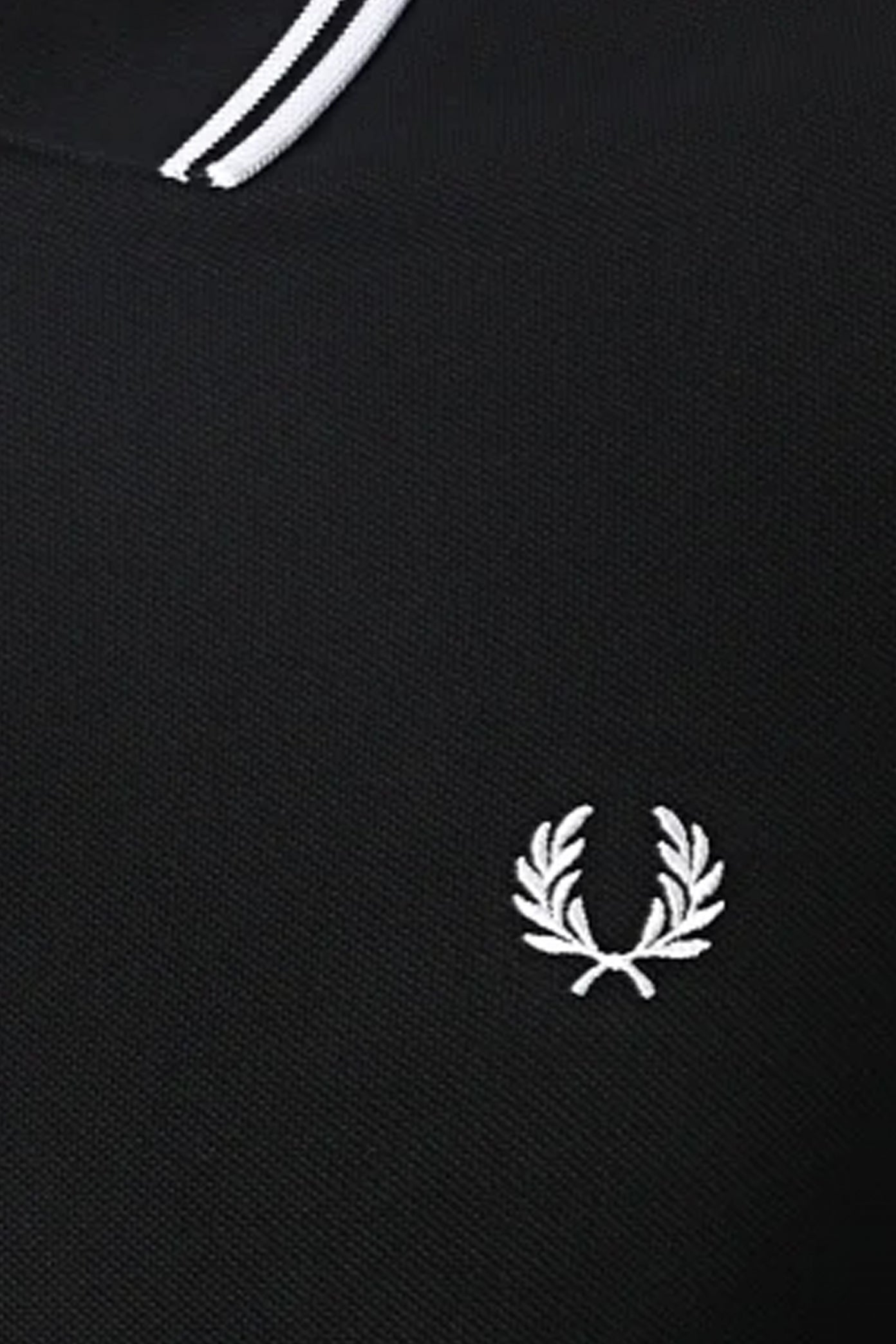 FRED PERRY LS TWIN TIPPED SHIRT en color NEGRO (3)