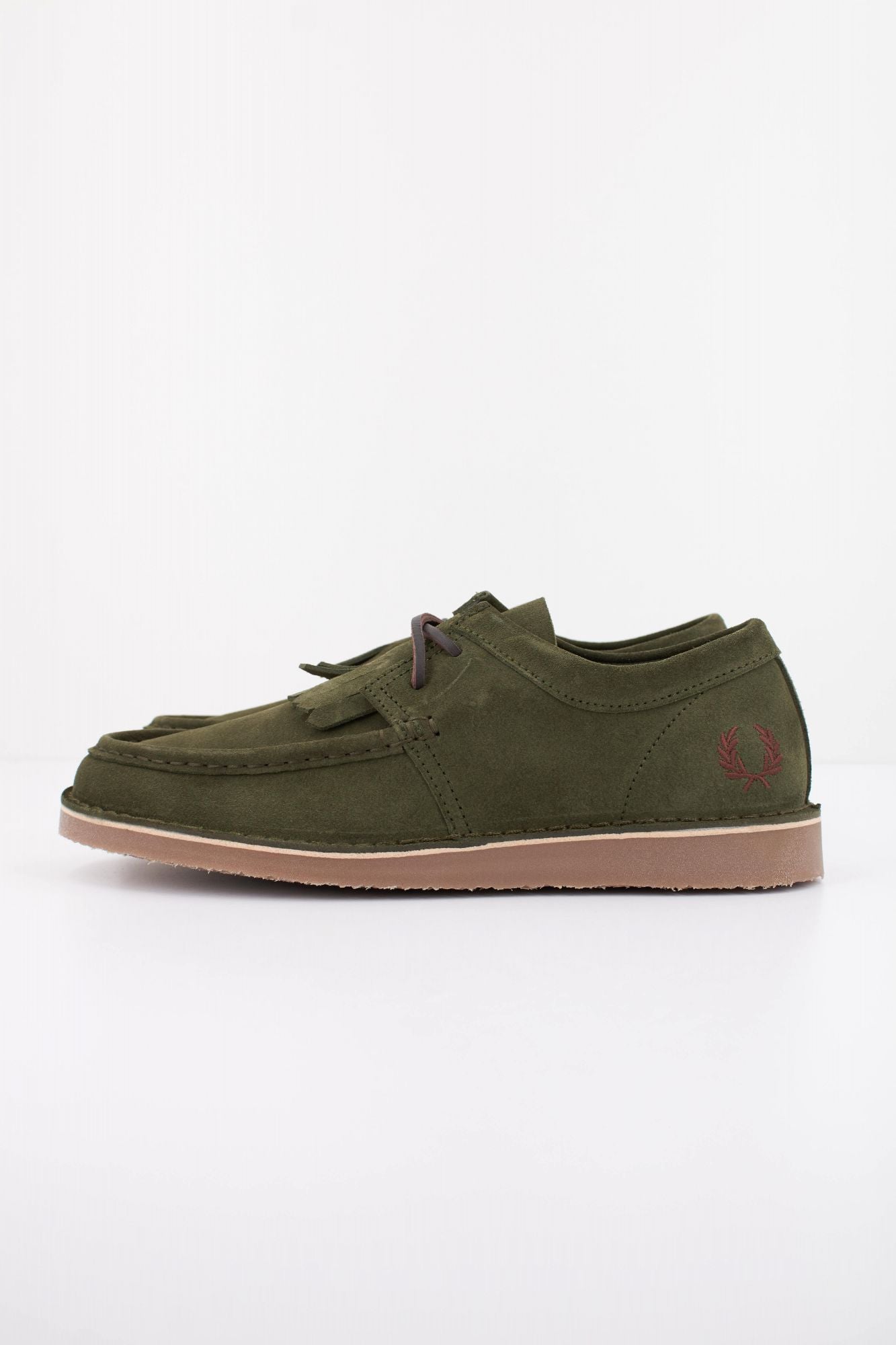 FRED PERRY KENNEY LOW SUEDE  en color VERDE (1)