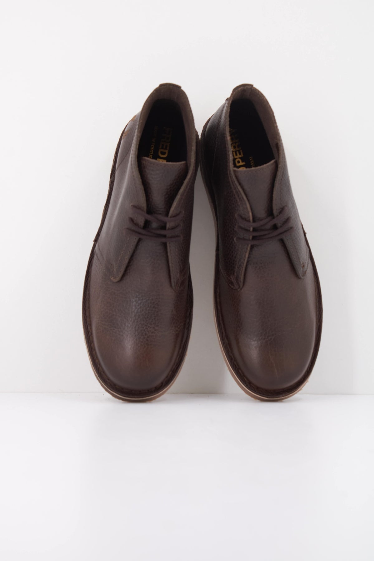 FRED PERRY HAWLEY LEATHER en color MARRON (3)