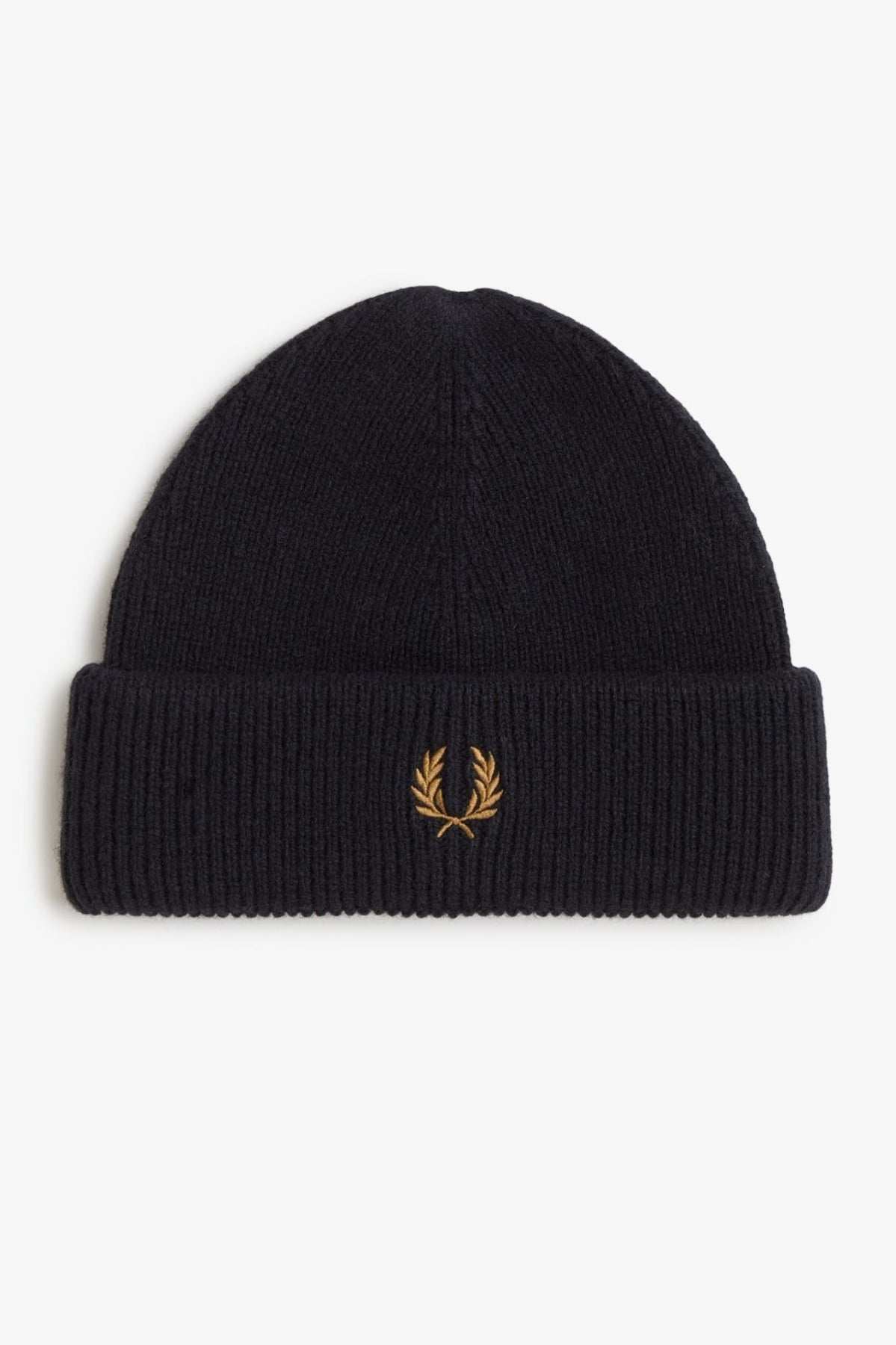 FRED PERRY CLASSIC WOOL BEANIE en color NEGRO (1)
