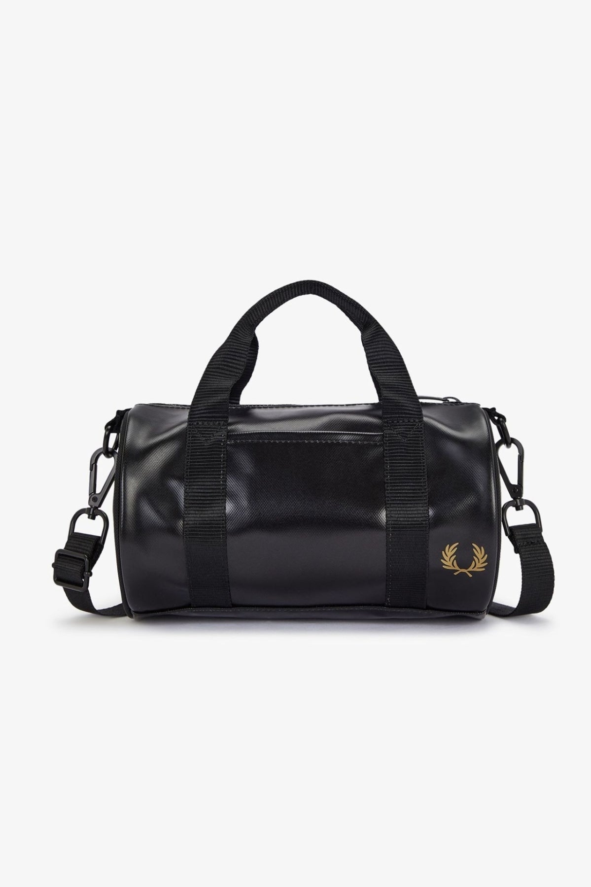 FRED PERRY TONAL CLASSIC MINI BARREL BAG L1400FP en color NEGRO (1)
