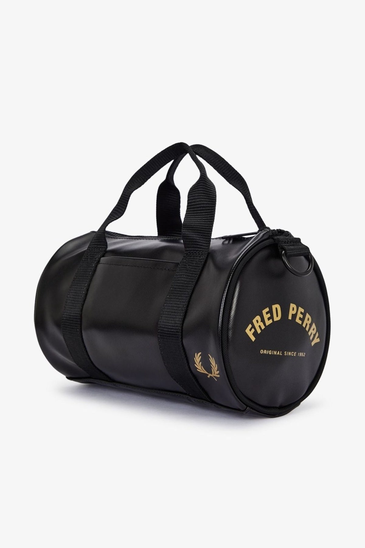 FRED PERRY TONAL CLASSIC MINI BARREL BAG en color NEGRO (3)
