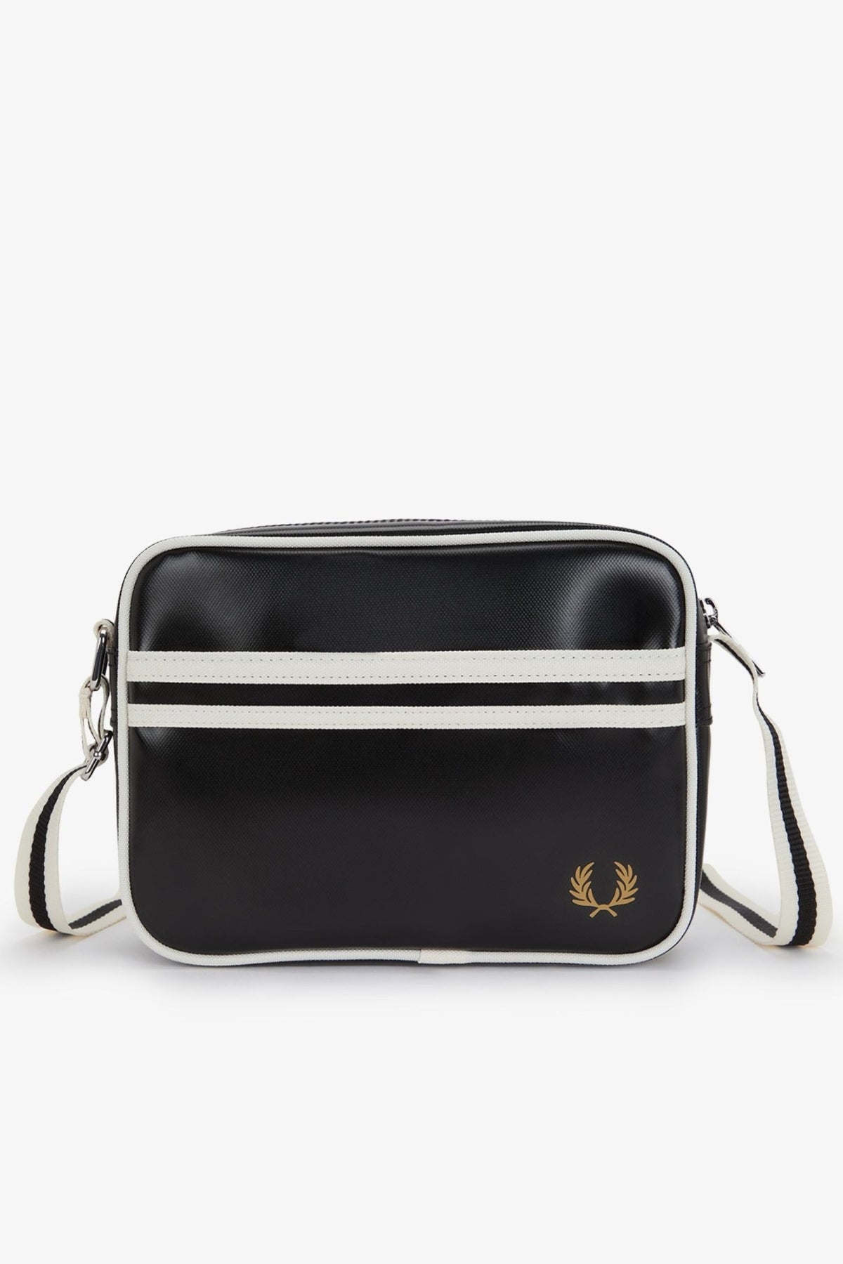 FRED PERRY CLASSIC MINI SHOUDLER BAG en color NEGRO (2)