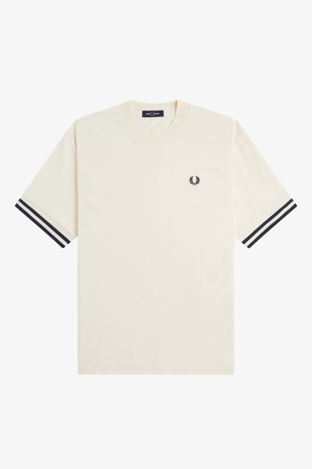 FRED PERRY BOLD TIPPED TSHIRT en color BLANCO (1)