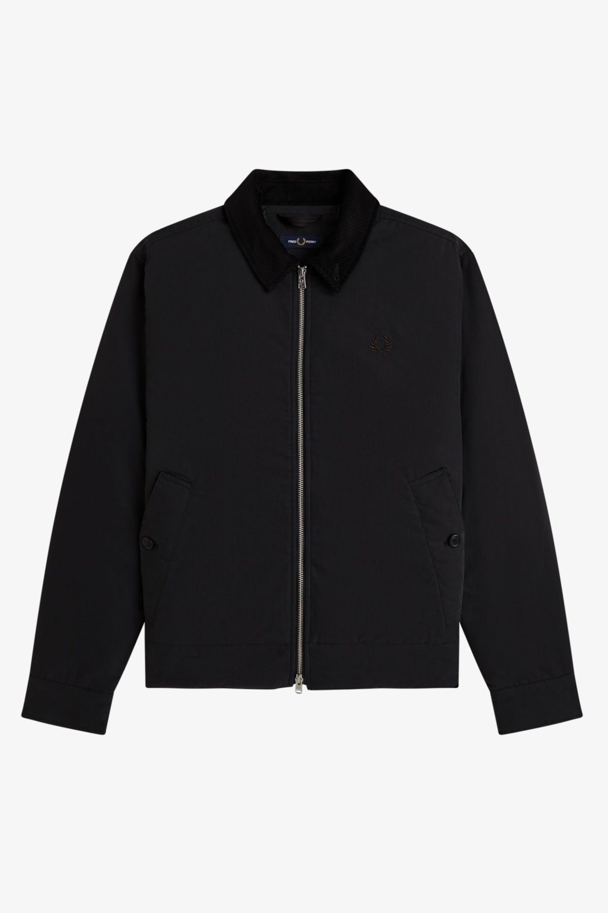 FRED PERRY THE CABAN JACKET J8535FP en color NEGRO (1)
