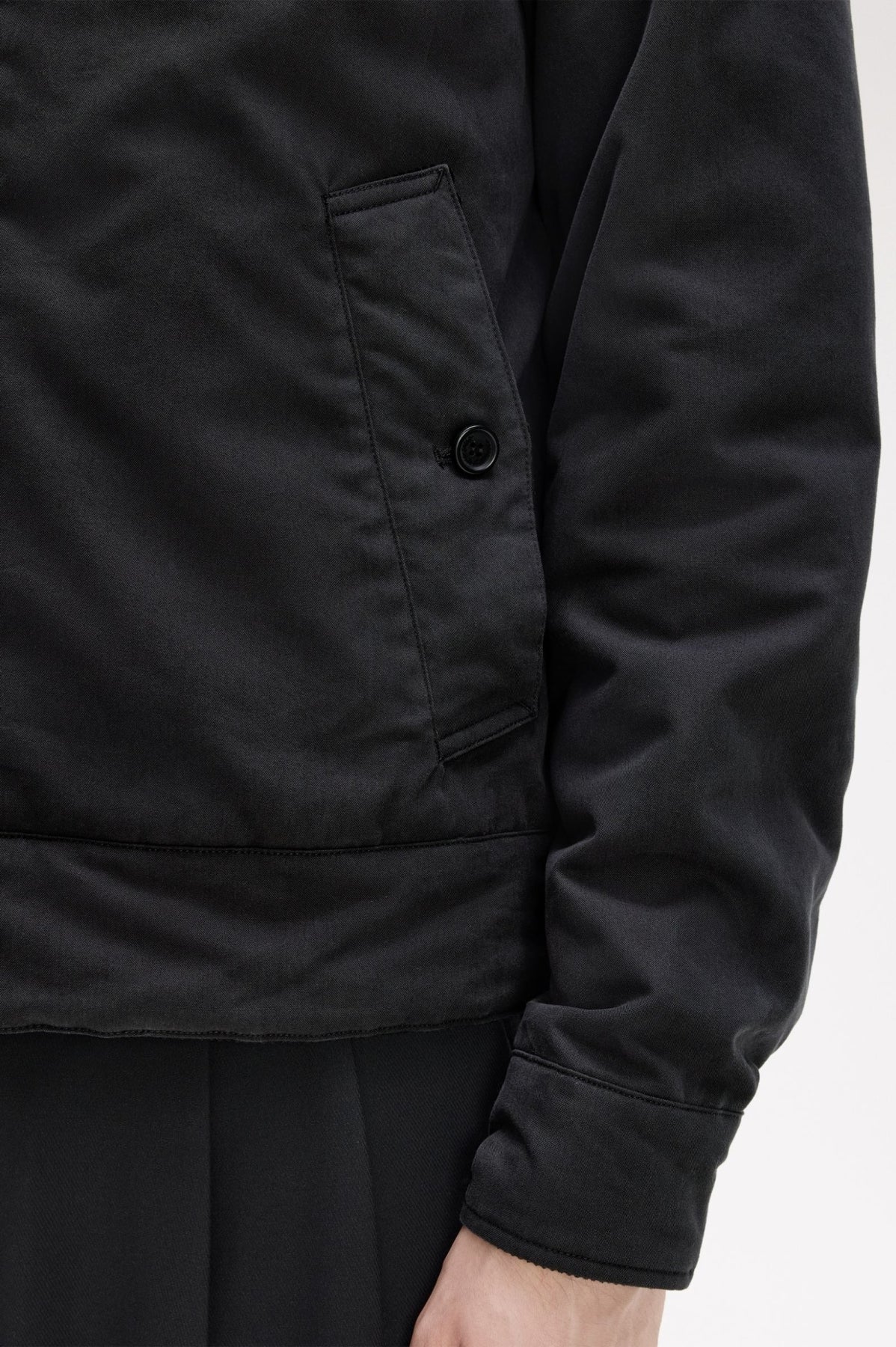 FRED PERRY THE CABAN JACKET J8535FP en color NEGRO (2)