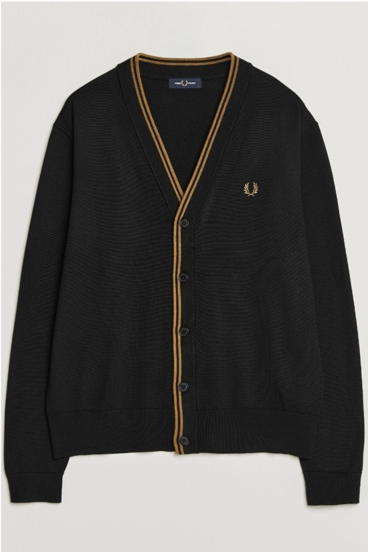 FRED PERRY CLASSIC CARDIGAN en color GRIS (1)