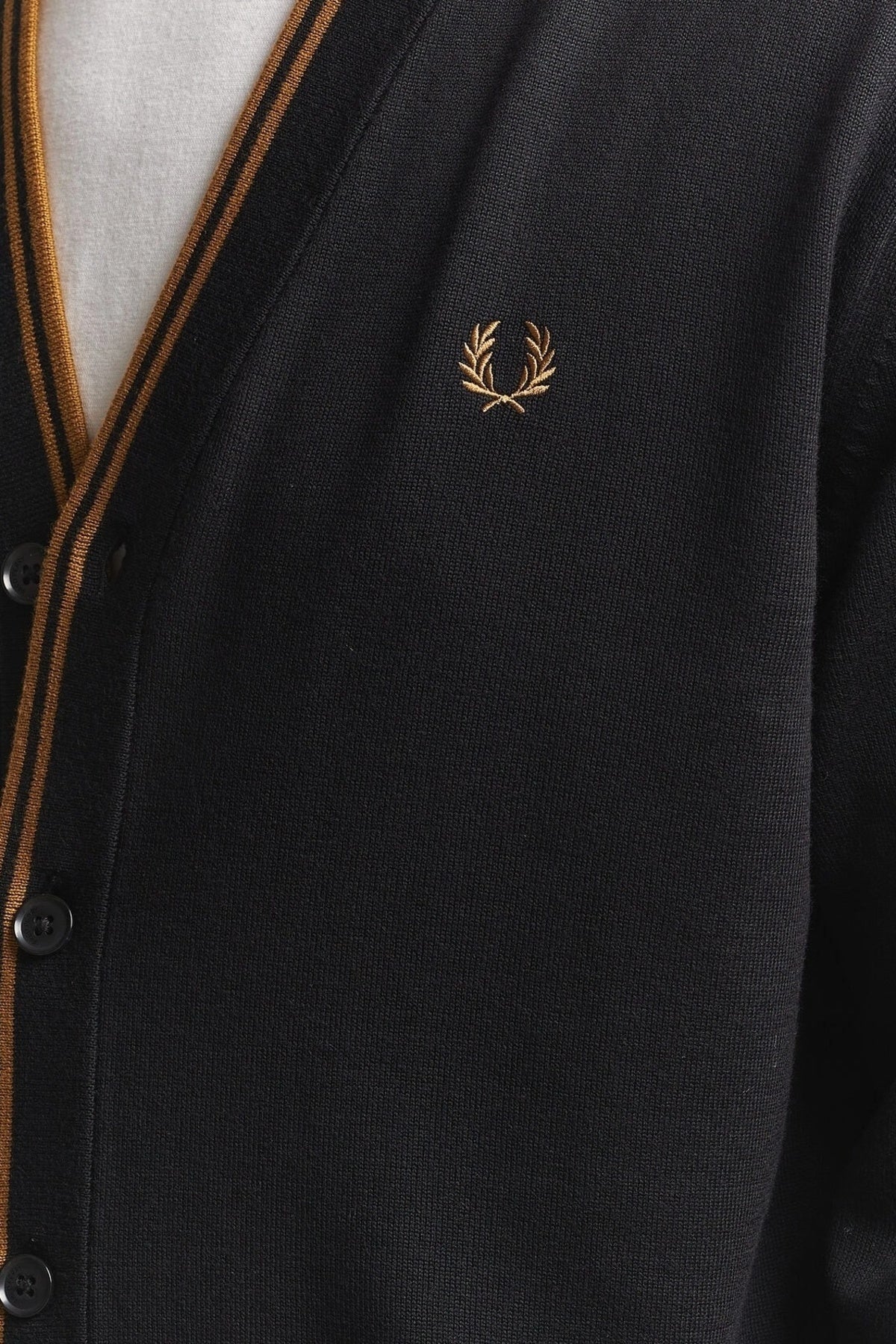 FRED PERRY CLASSIC CARDIGAN K3300FP en color GRIS (2)