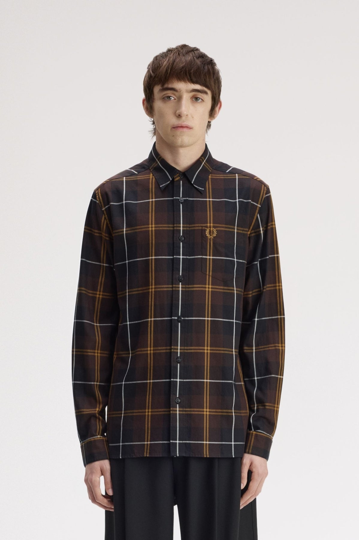 FRED PERRY TWILL TARTAN SHIRT en color MULTICOLOR (1)