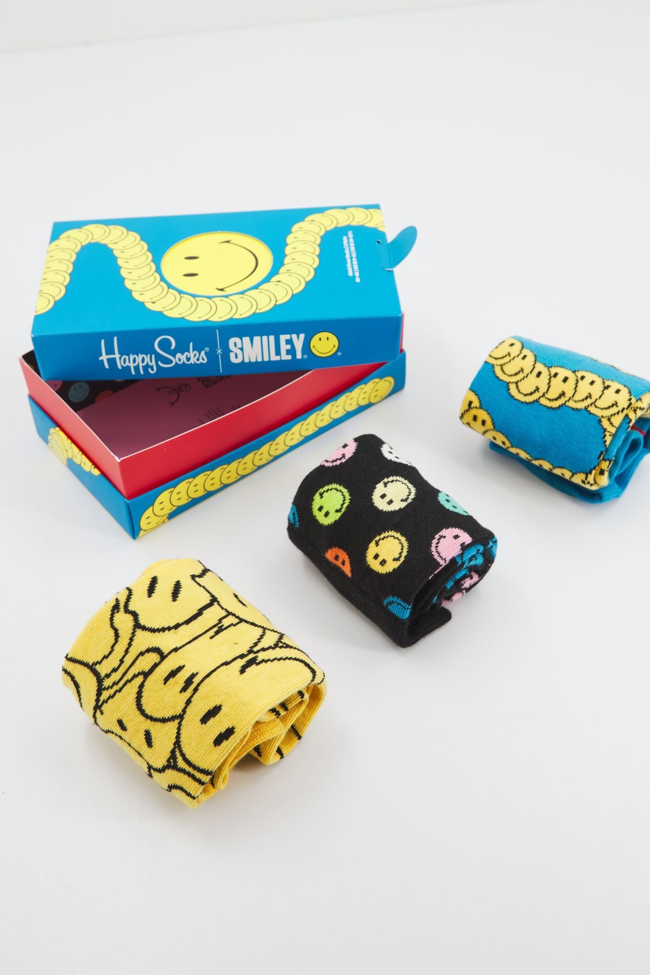 HAPPY SOCKS SMILE GIFT CREW SOCK en color MULTICOLOR (2)