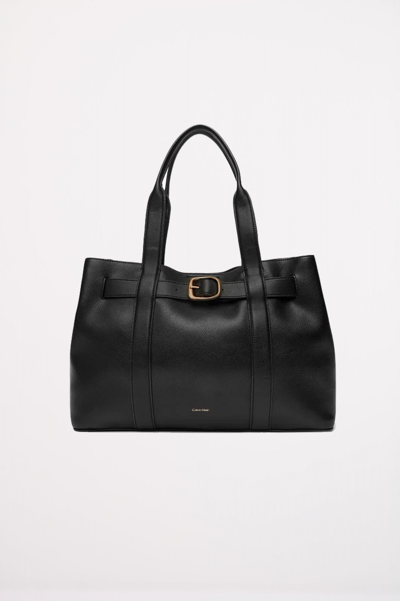 CALVIN KLEIN BUCKLE MEDIUM TOTE en color NEGRO (1)
