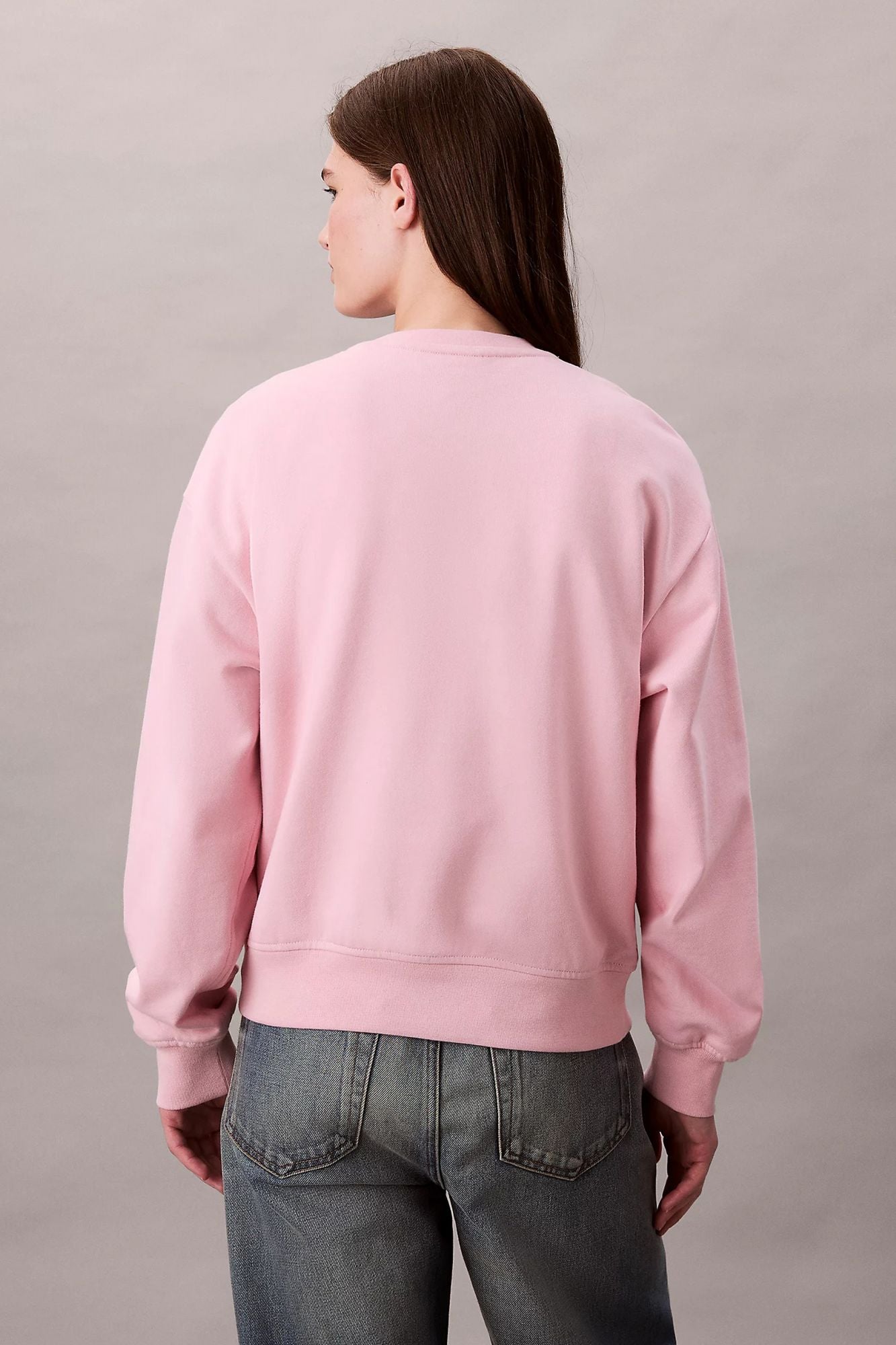 CALVIN KLEIN  LS MONOLOGO FRENCH TERRY en color ROSA (3)