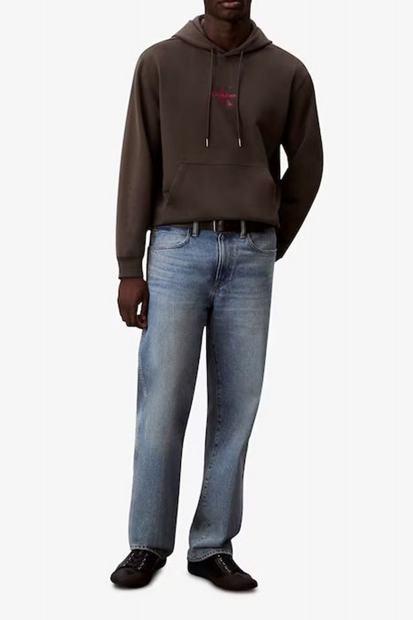 CALVIN KLEIN LS EU 350TERRY MICRO MON en color MARRON (4)