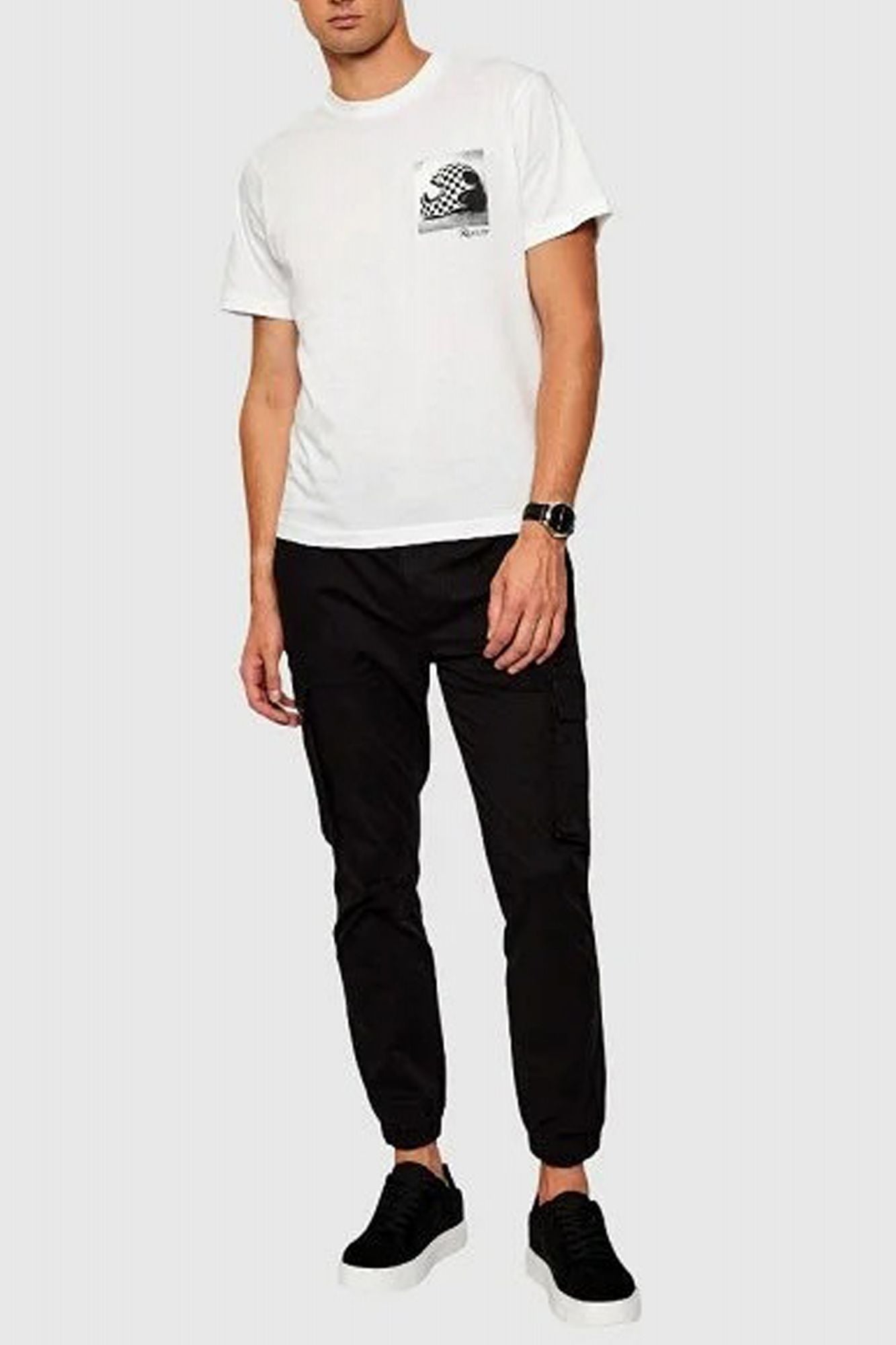 CALVIN KLEIN SKINNY ELASTIC TWILL CAR en color NEGRO (4)