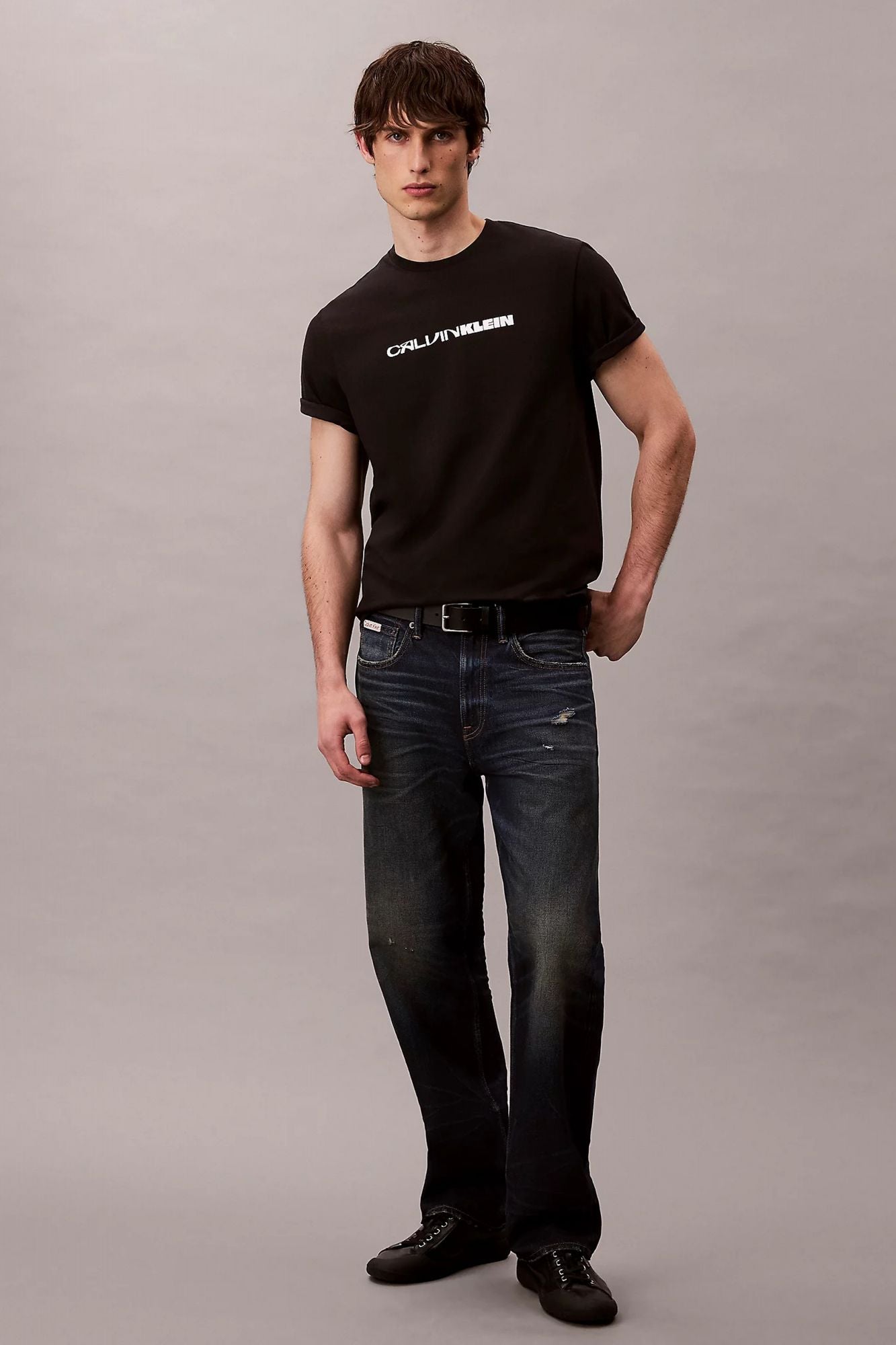 CALVIN KLEIN SS 20S TC CK STACK GRAPH en color NEGRO (4)