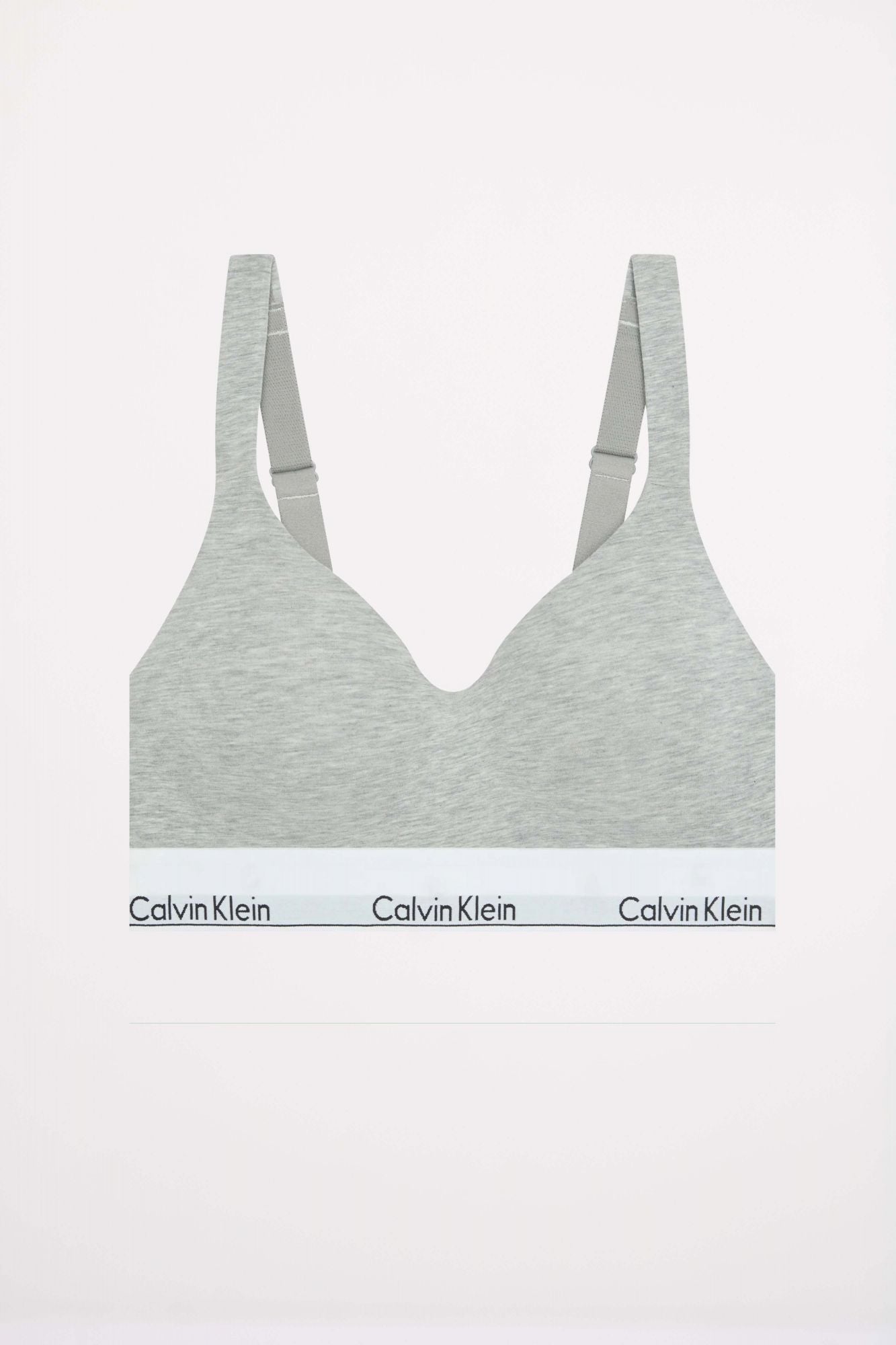 CALVIN KLEIN LIFT BRALETTE ICON COTTON en color GRIS (1)