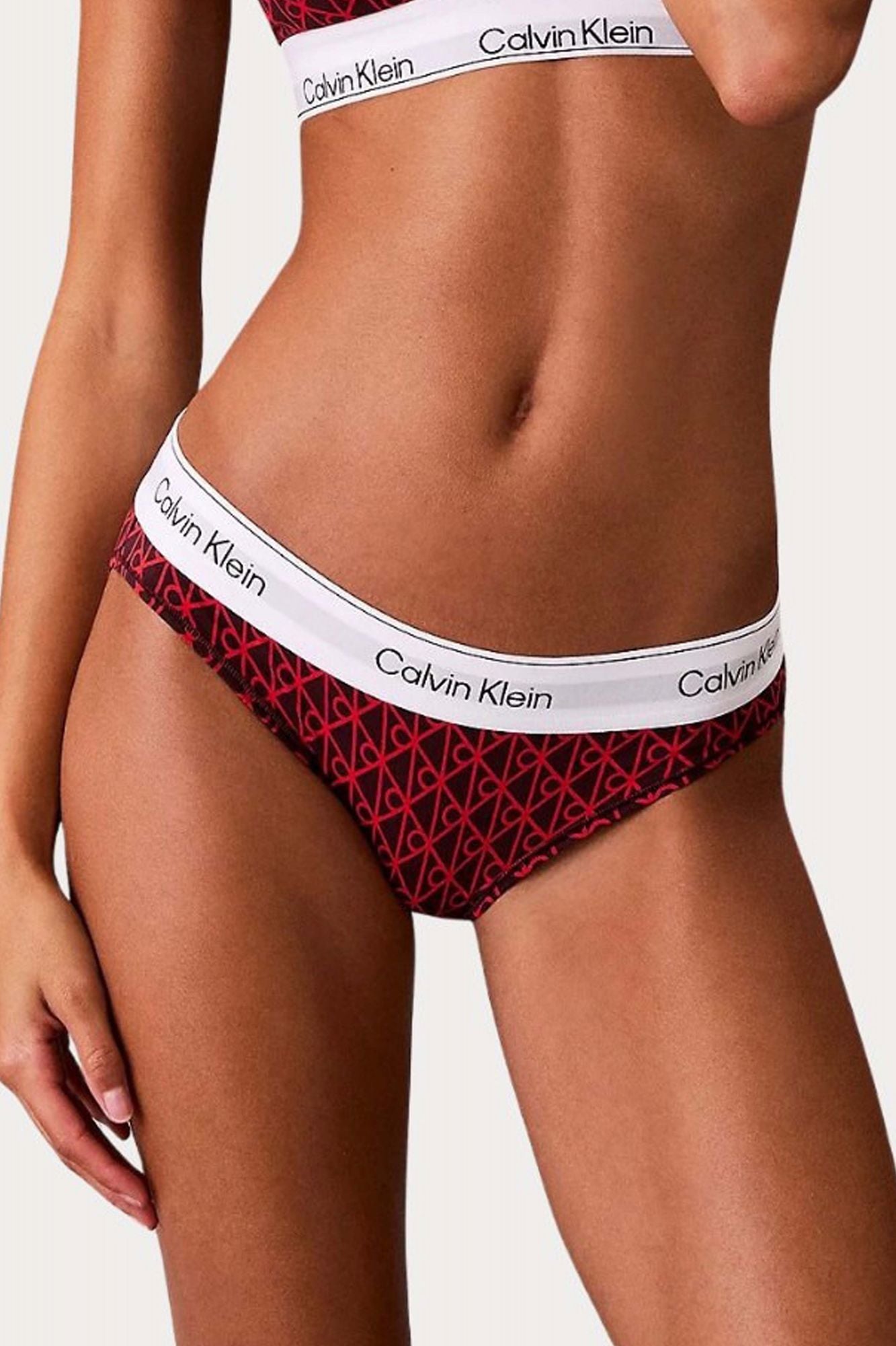 CALVIN KLEIN ICON COTTON MODAL BIKINI BRIEF en color ROJO (1)