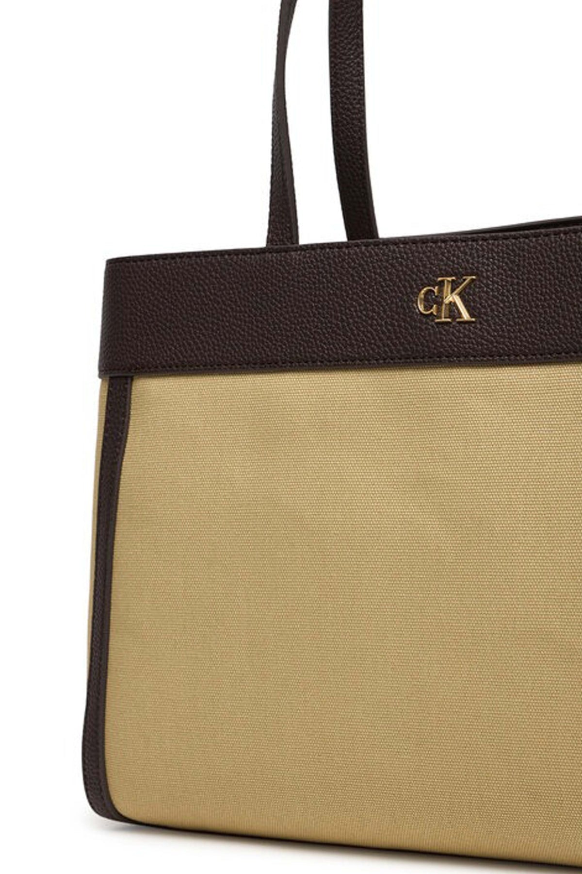 CALVIN KLEIN CANVAS MEDIUM TOTE en color VERDE (3)