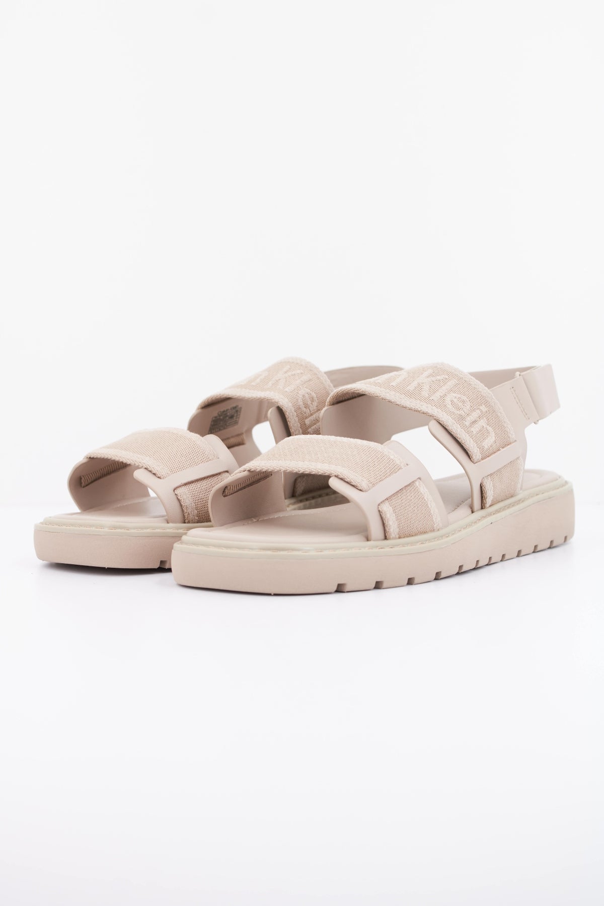 CALVIN KLEIN SQ MOLDED SANDAL WEBB en color BEIS (2)