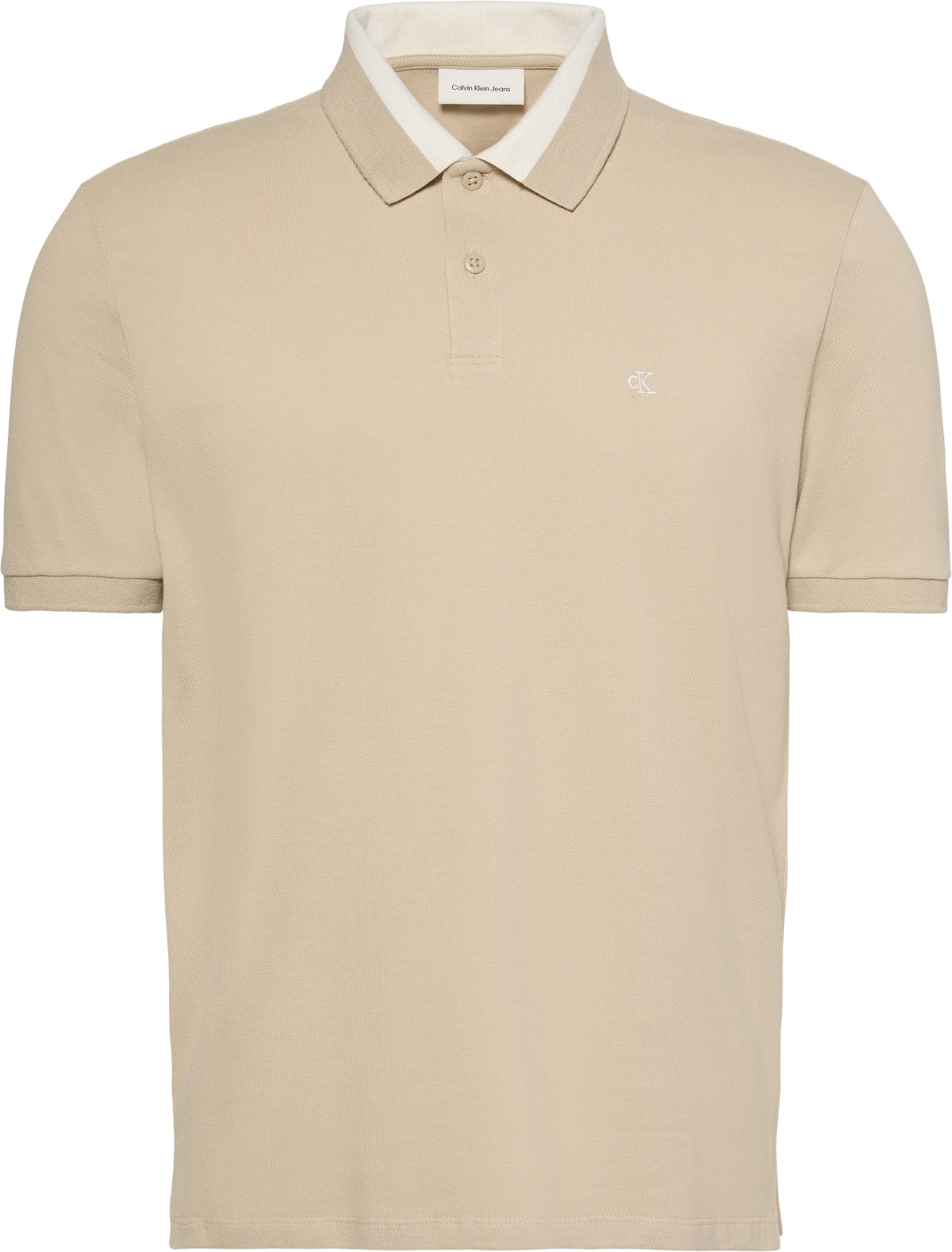 CALVIN KLEIN LV04RG234G CASUAL PIQUE COLLAR BLOC en color BEIS (1)
