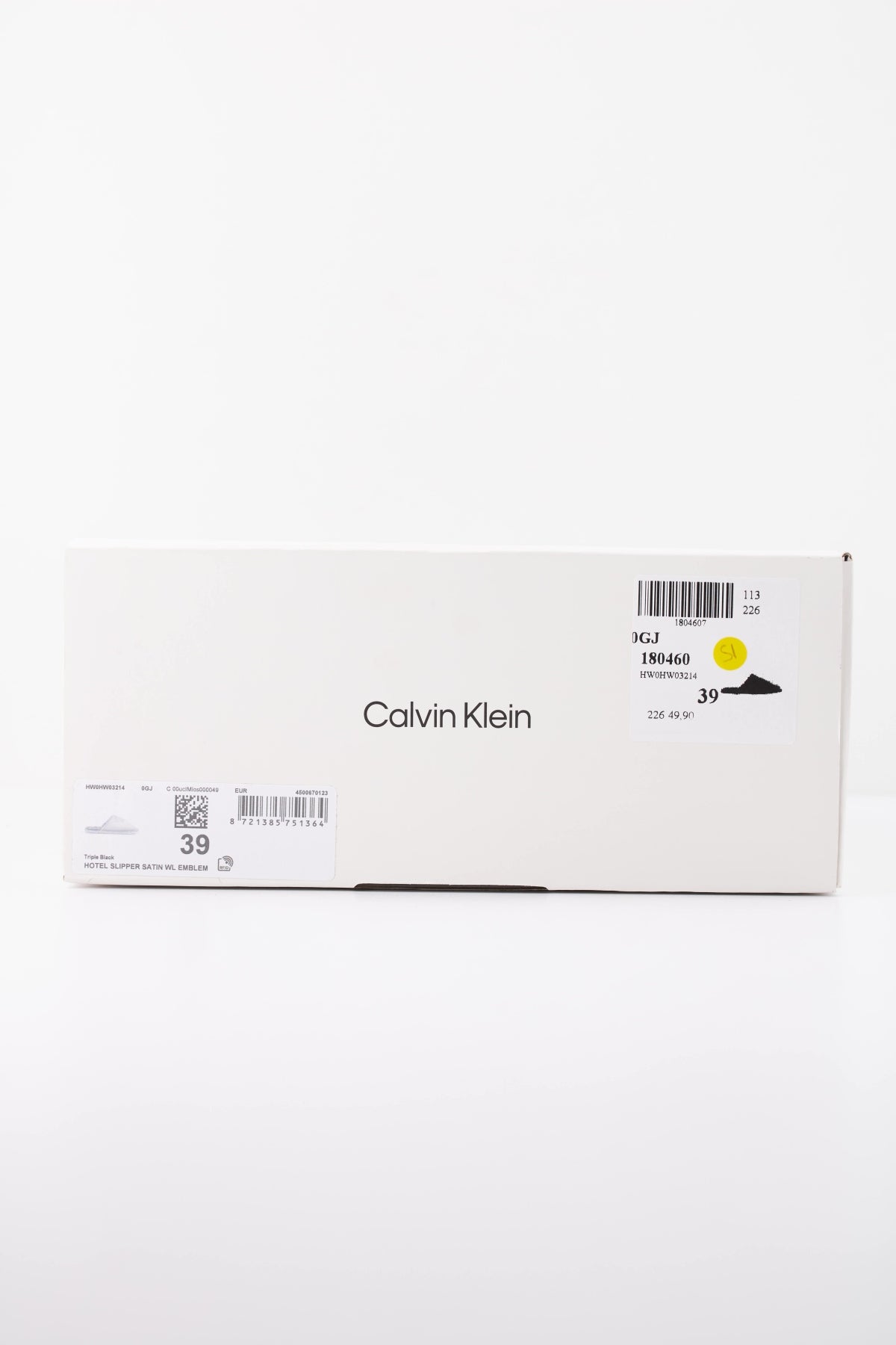 CALVIN KLEIN HW0HW03214 HOTEL SLIPPER SATIN en color NEGRO (6)