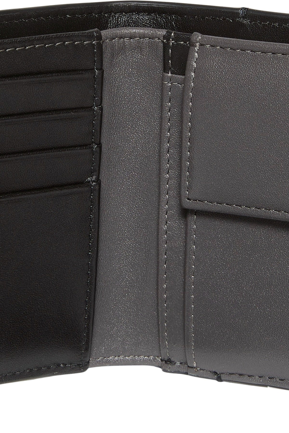 CALVIN KLEIN LV04D1156G BOLD BILLFOLD COIN en color NEGRO (2)