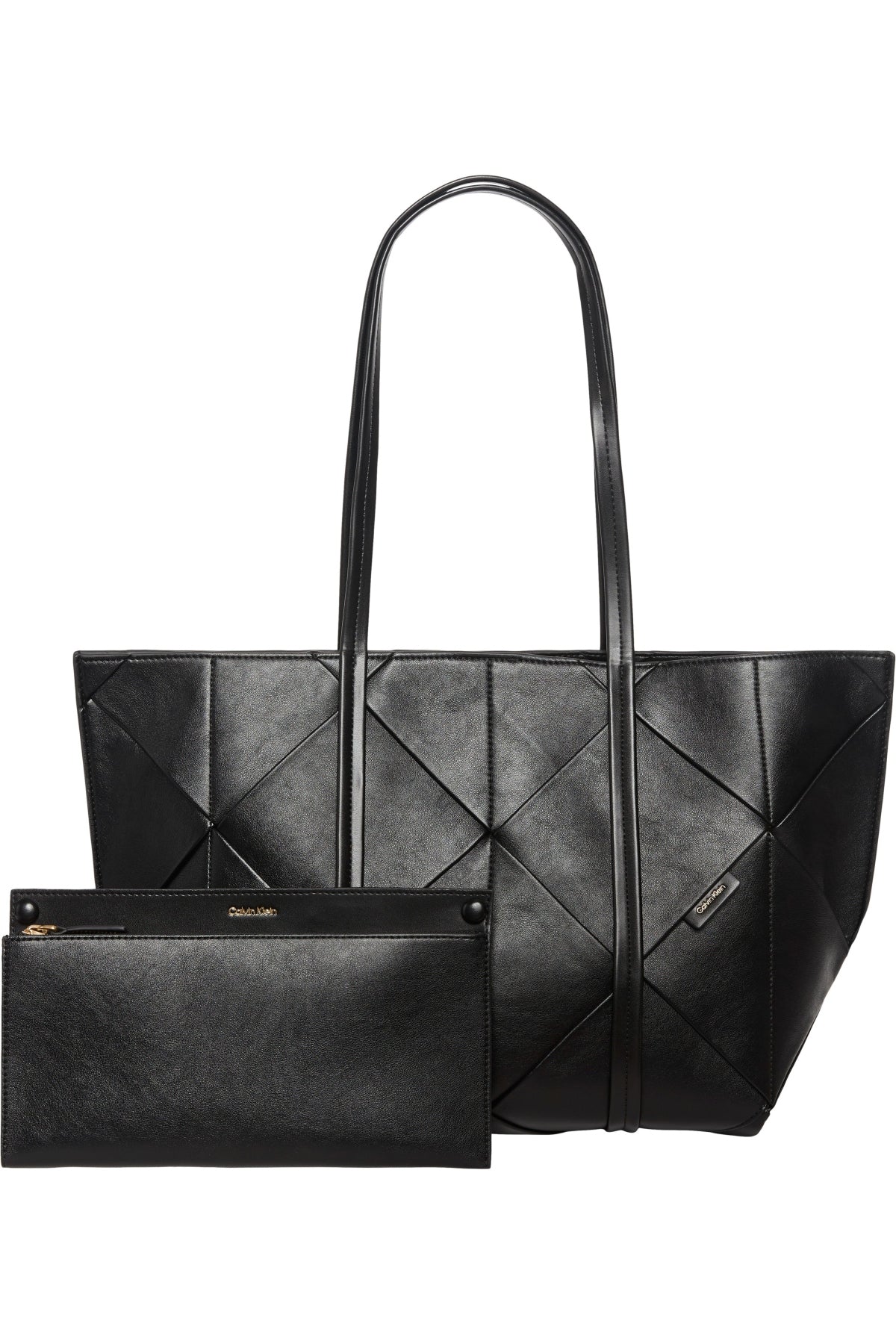 CALVIN KLEIN LV04F3548G WOVEN MEDIUM CARRYALL en color NEGRO (1)