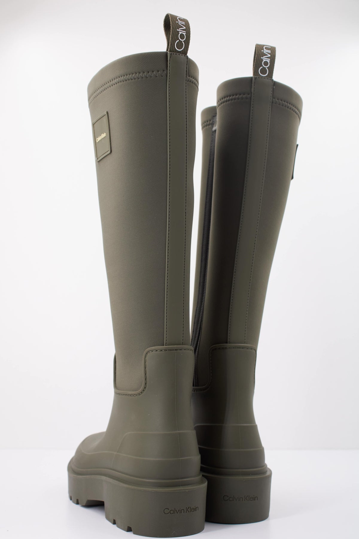 CALVIN KLEIN RAINBOOT HIGH RUBBER NEO en color VERDE (4)