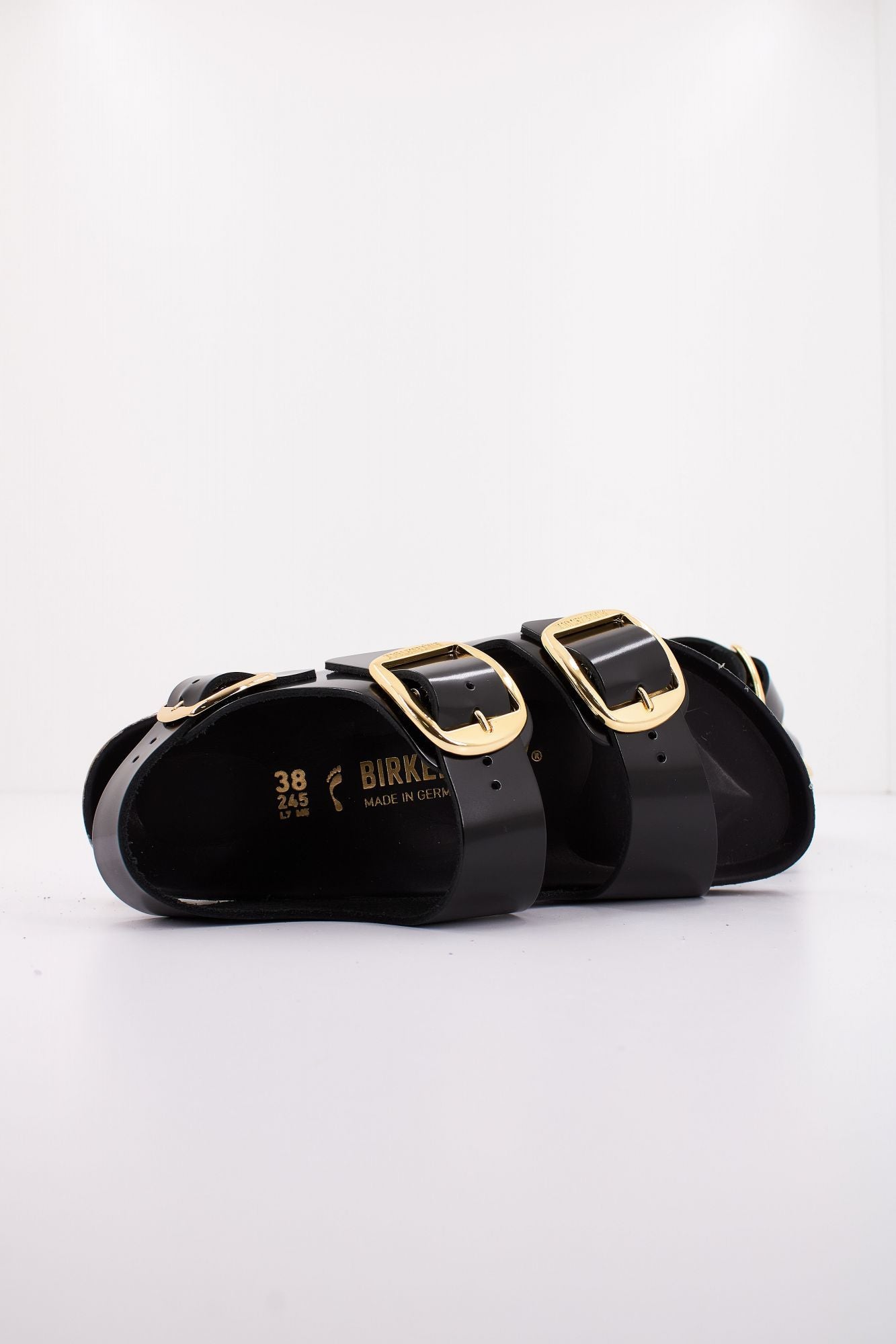 BIRKENSTOCK MILANO BIG BUCKLE NATURAL en color NEGRO (4)