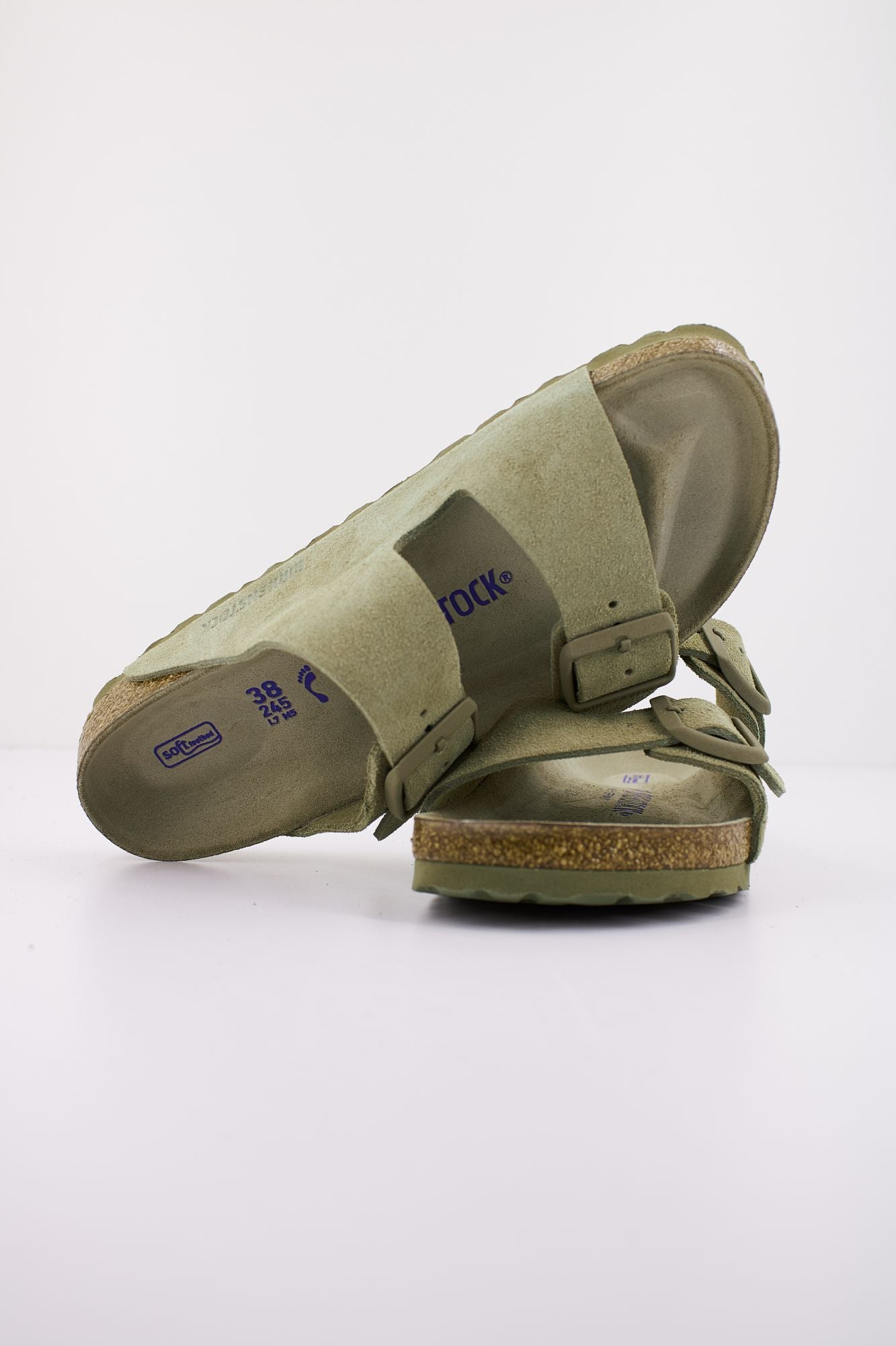 BIRKENSTOCK ARIZONA SUEDE LEATHER en color VERDE (4)
