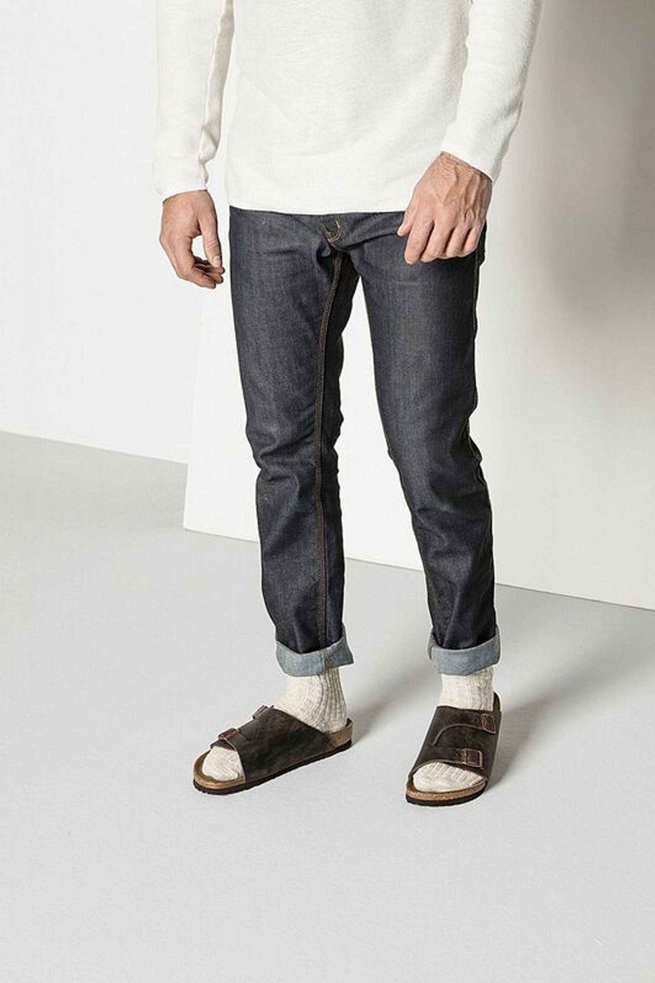 BIRKENSTOCK COTTON SLUB MEN en color BEIS (3)