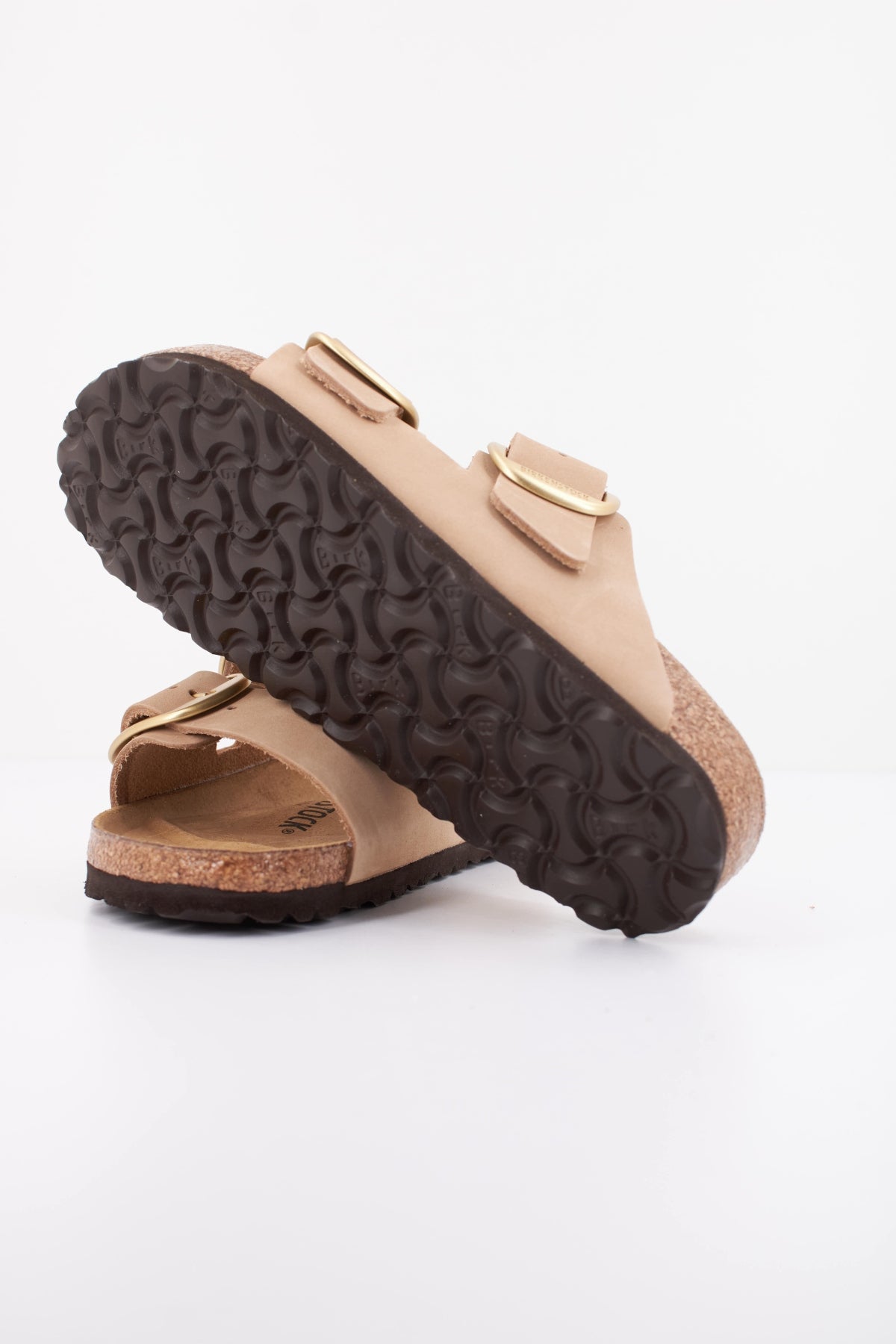 BIRKENSTOCK BIG BUCKLE NUBUCK en color MARRON CLARO (5)