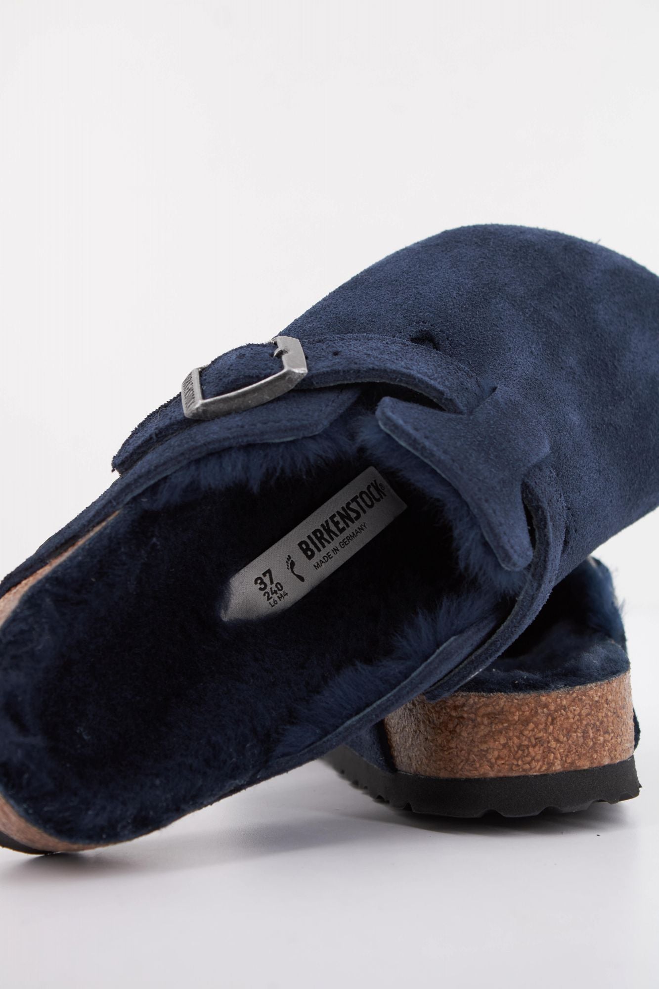 BIRKENSTOCK BOSTON SHEARLING en color AZUL (4)