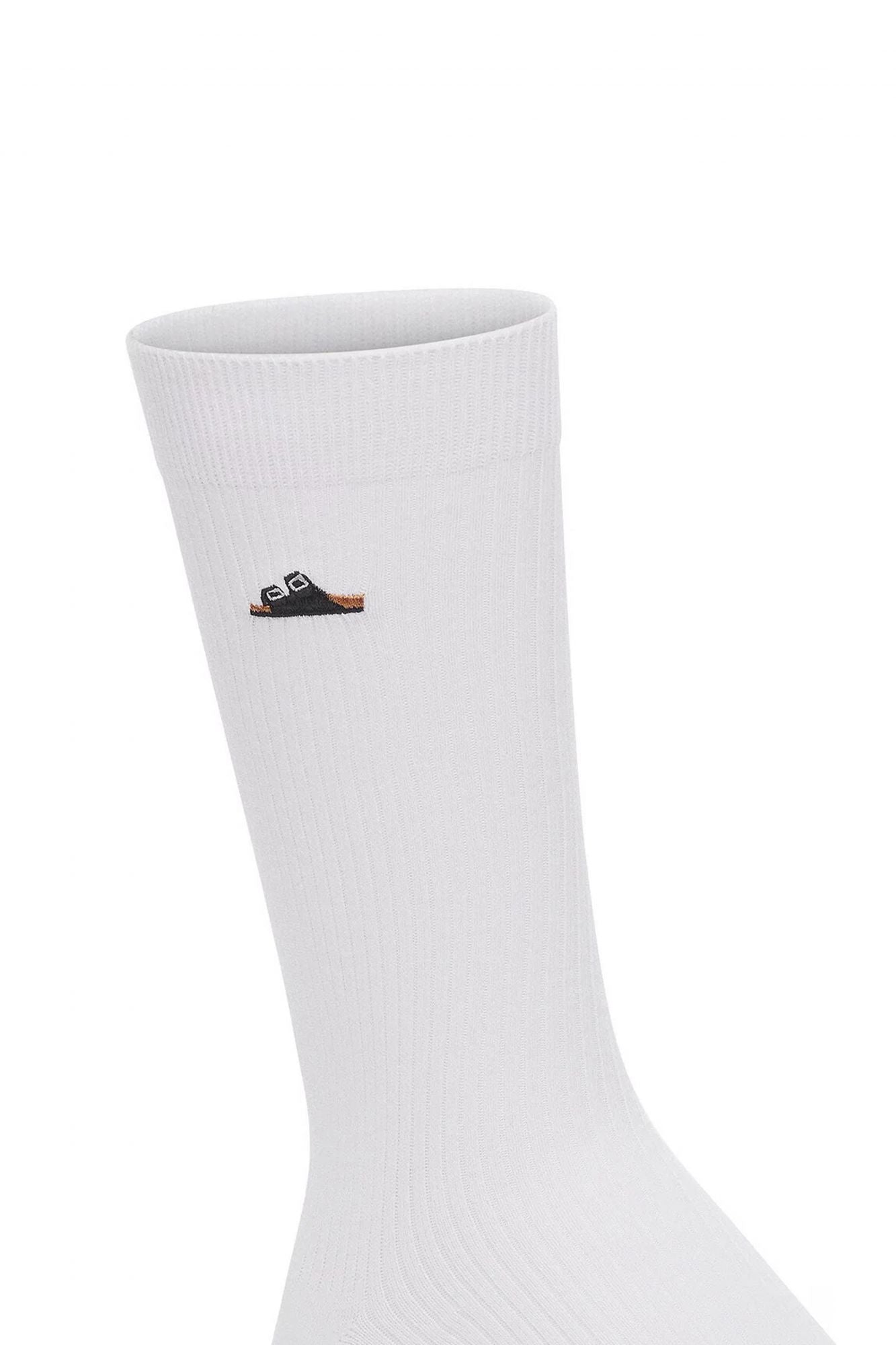 BIRKENSTOCK  COTTON RIBBED SOCKS  en color BLANCO (2)