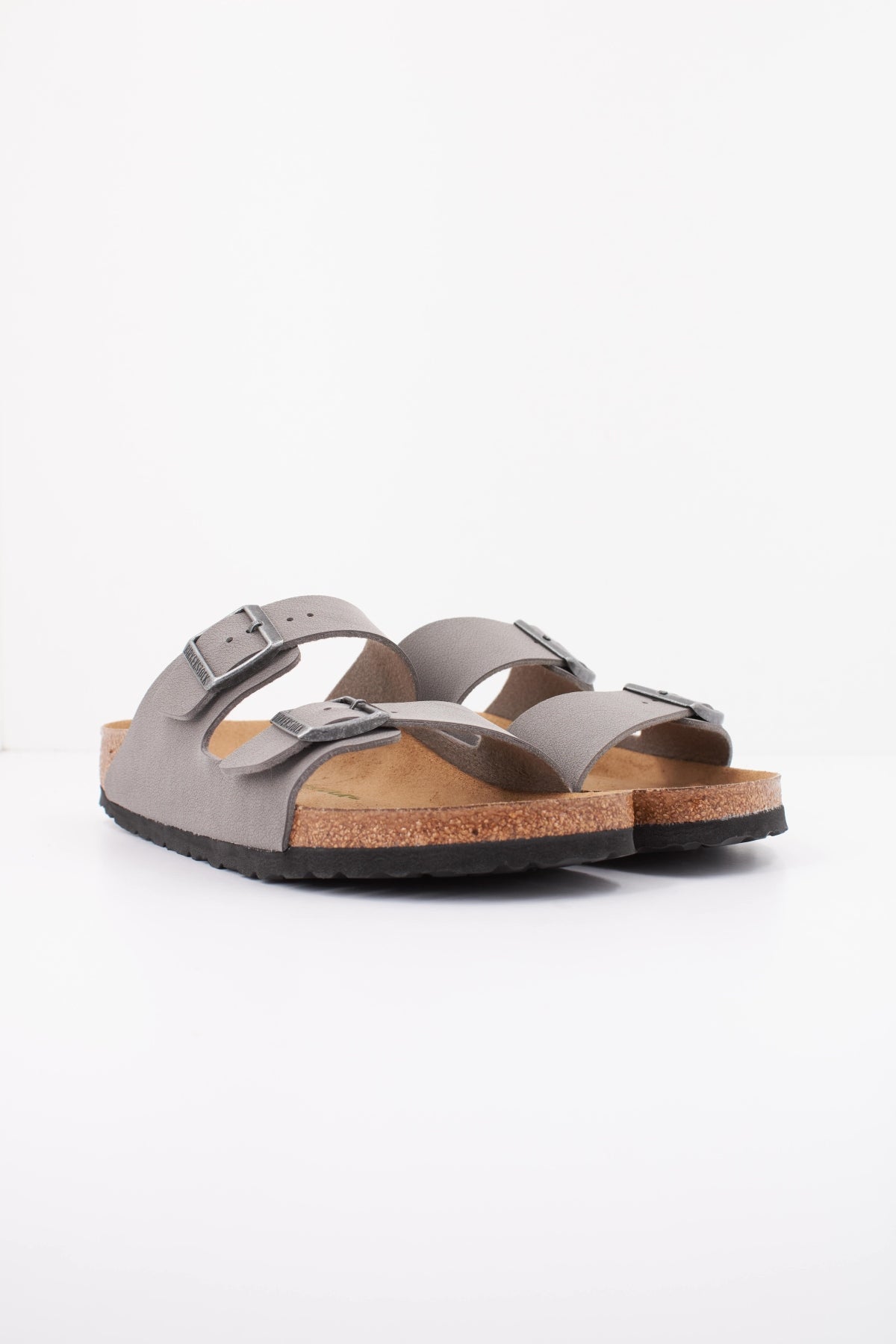 BIRKENSTOCK ARIZONA VEGAN BIRKIBUC en color GRIS (2)