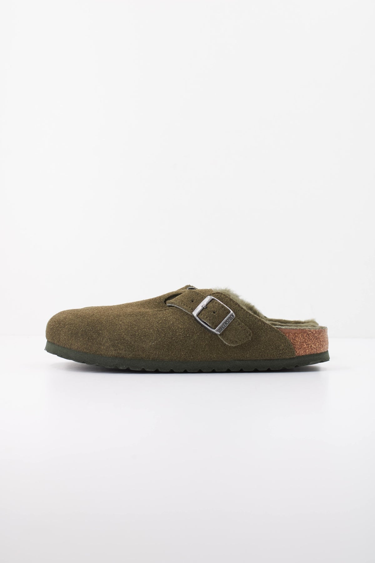 BIRKENSTOCK BOSTON SHEARLING 1025667 en color VERDE (1)