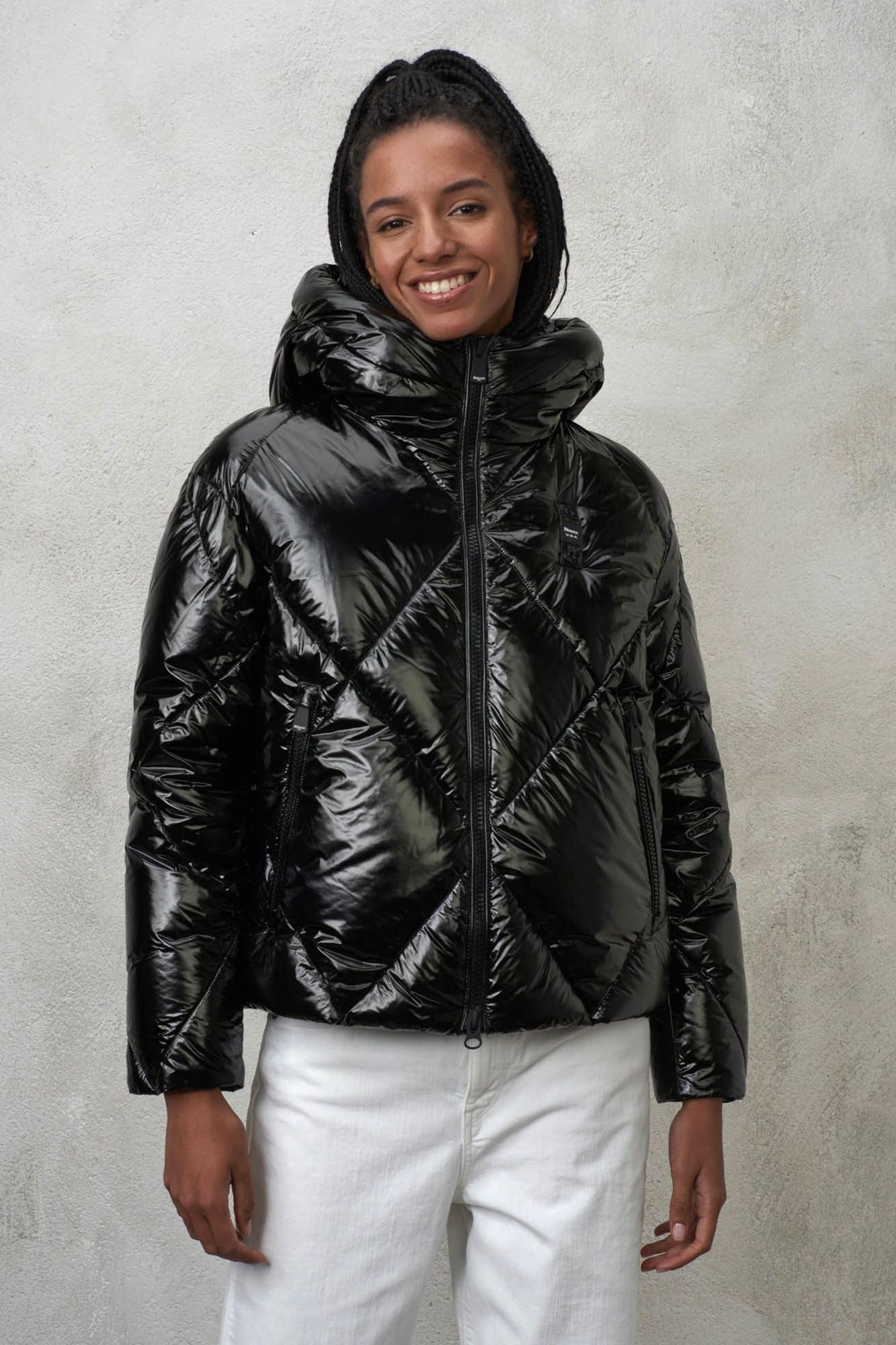 BLAUER  GIUBBINI CORTI IMBOTTITO en color NEGRO (1)