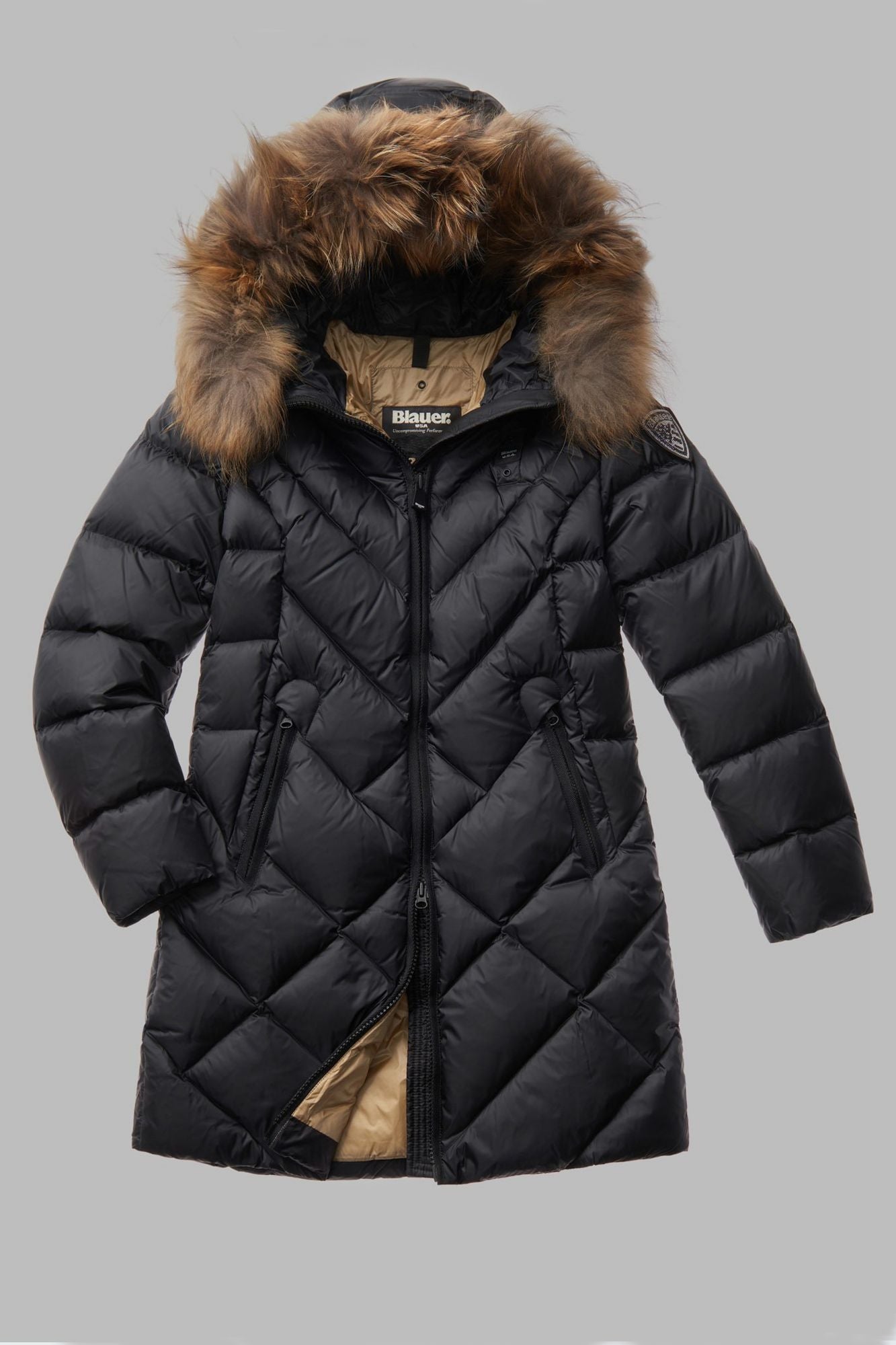 BLAUER TRENCH LUNGHI en color NEGRO (2)