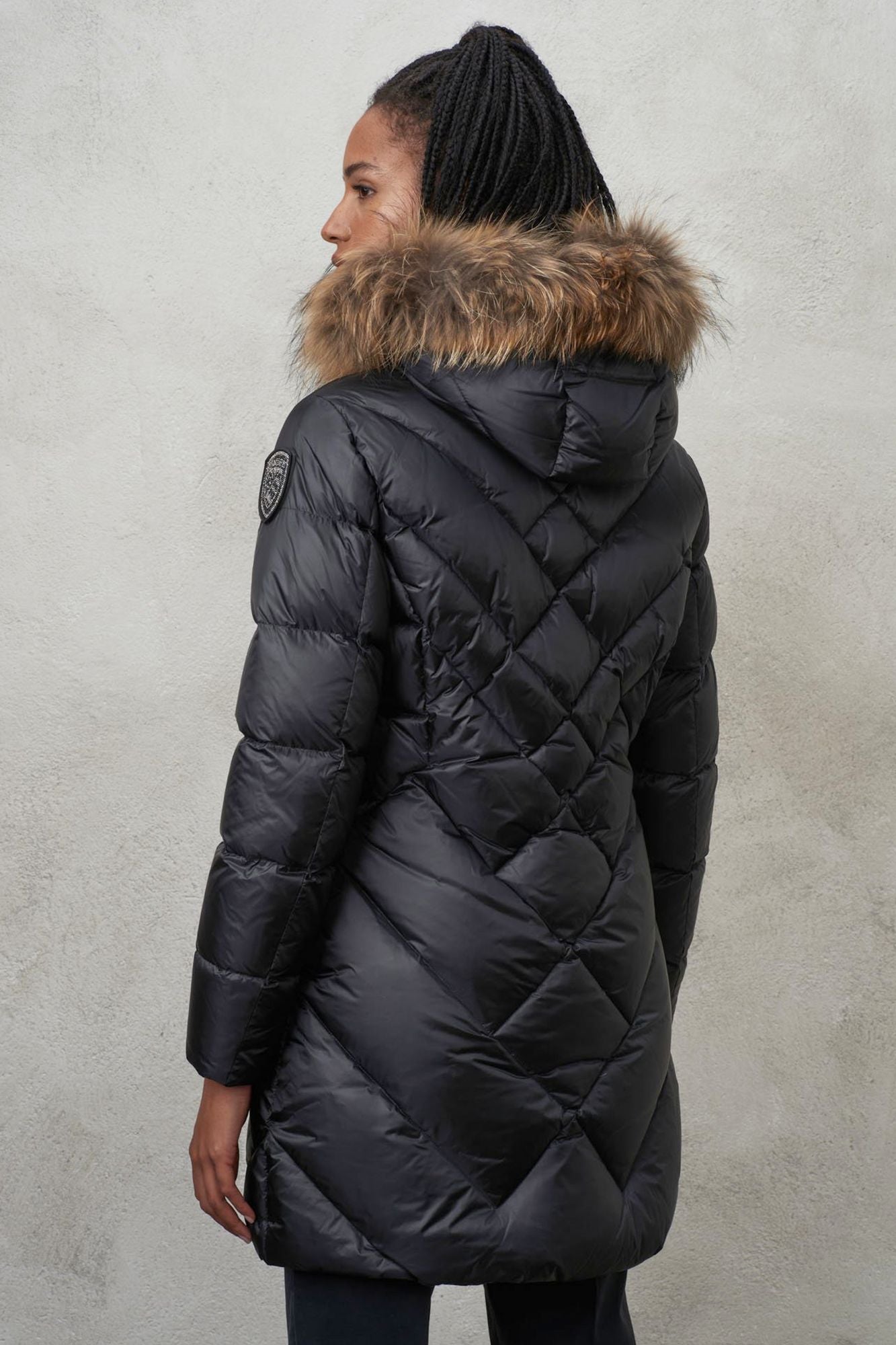 BLAUER TRENCH LUNGHI en color NEGRO (4)