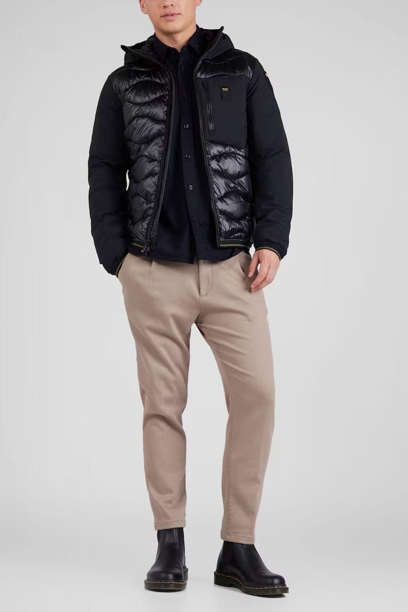 BLAUER GIUBBINI CORTI IMBOTTT en color NEGRO (4)