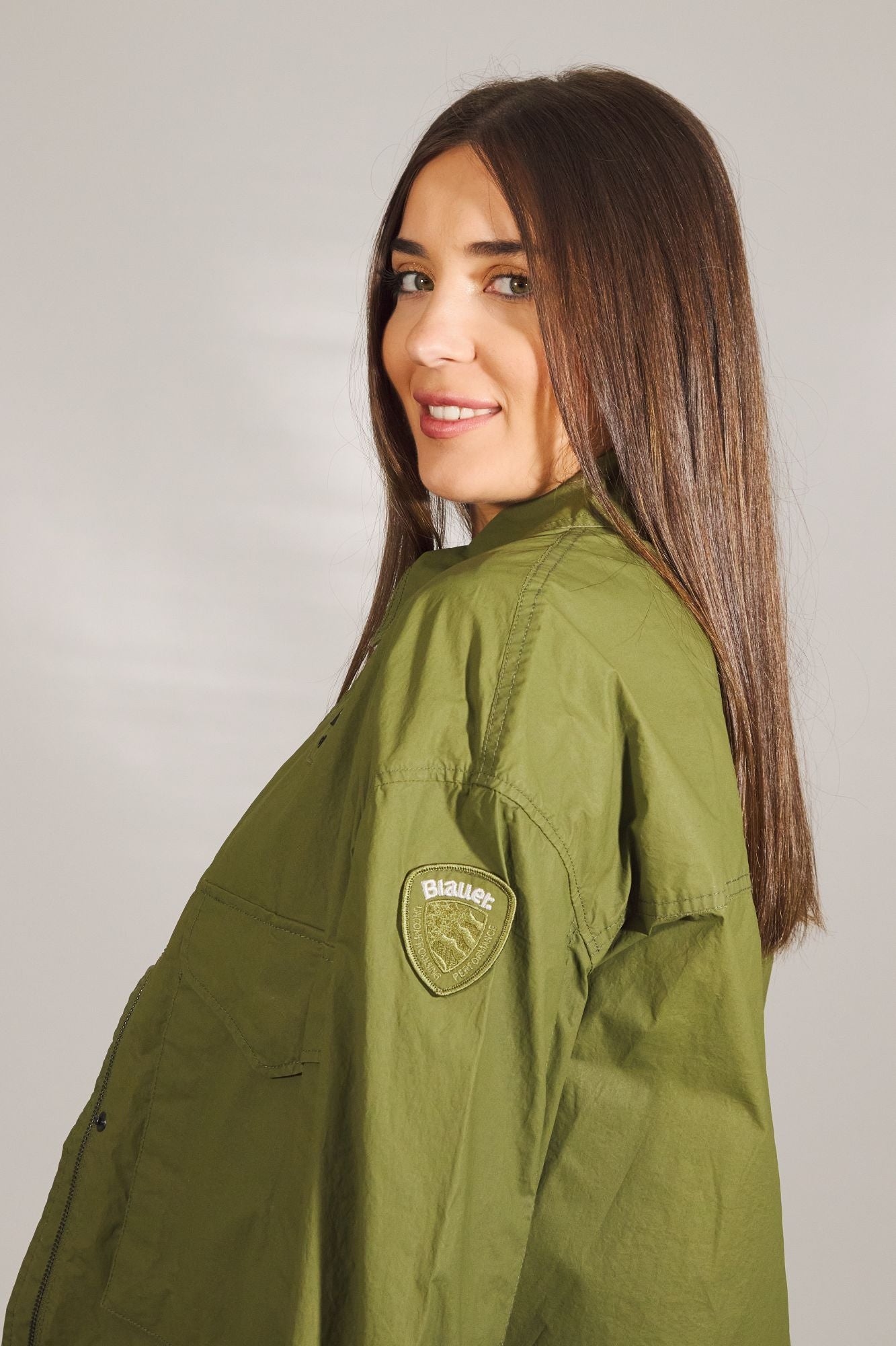 BLAUER  GIUBBINI CORTI SFODERA en color VERDE (4)