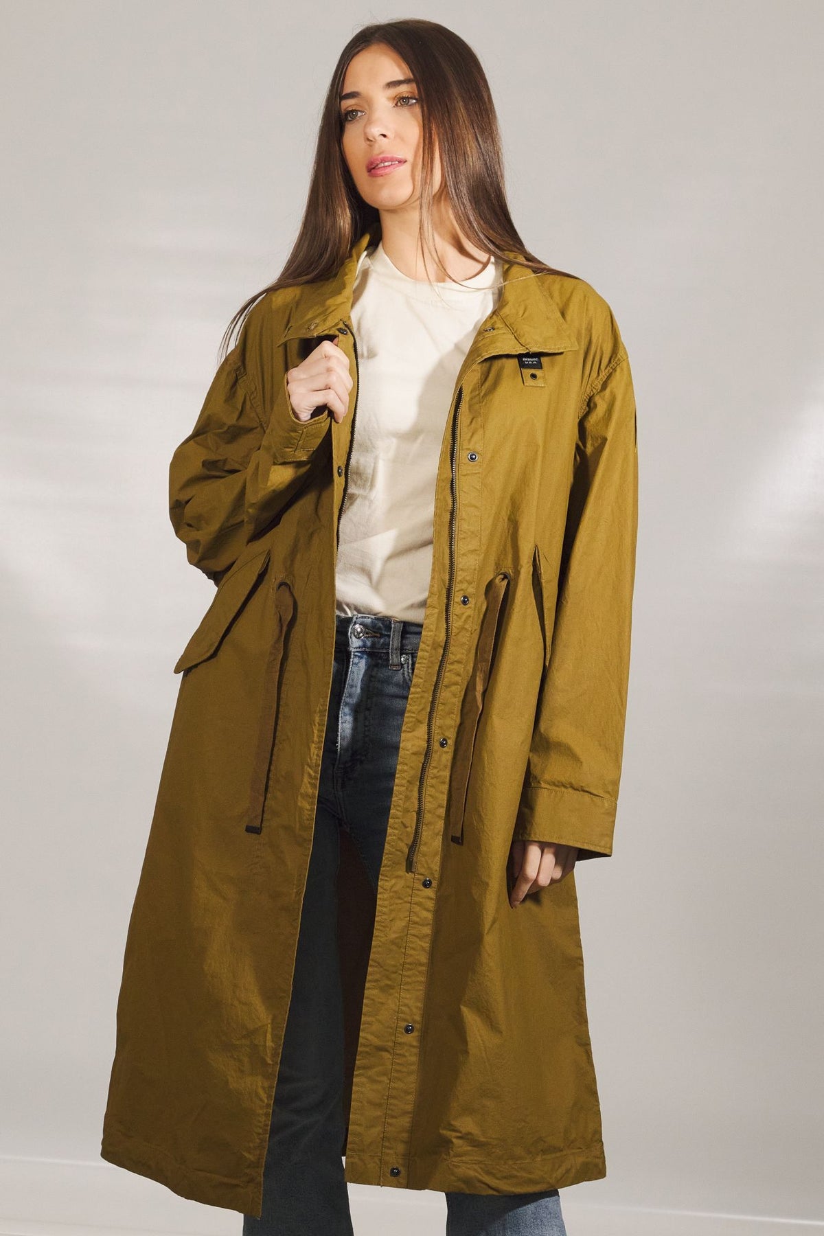 BLAUER TRENCH IMPERMEABLE 24SBLDK04123 en color VERDE (1)