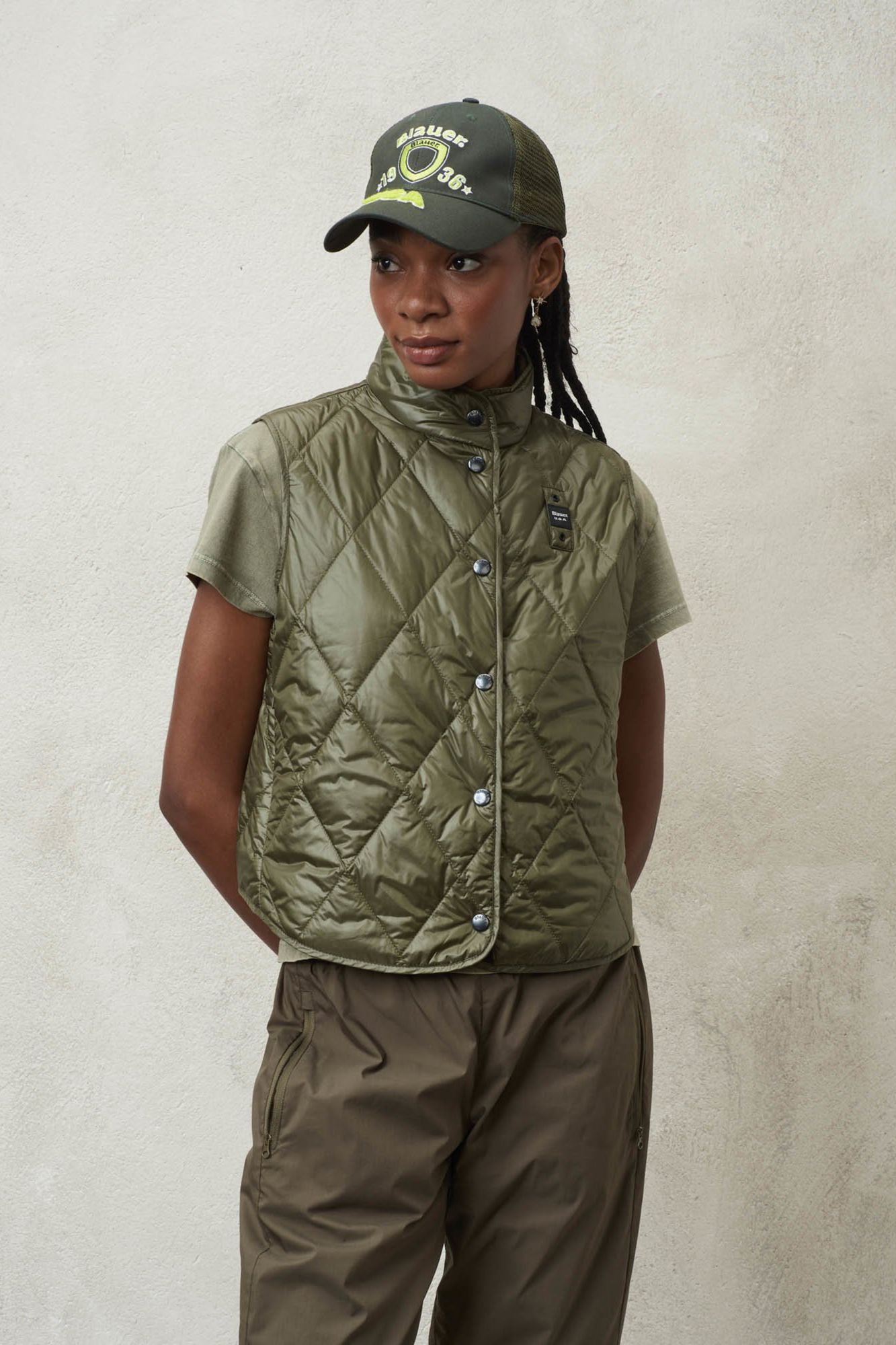BLAUER SMANICATI IMBOTTITO OV en color VERDE (1)