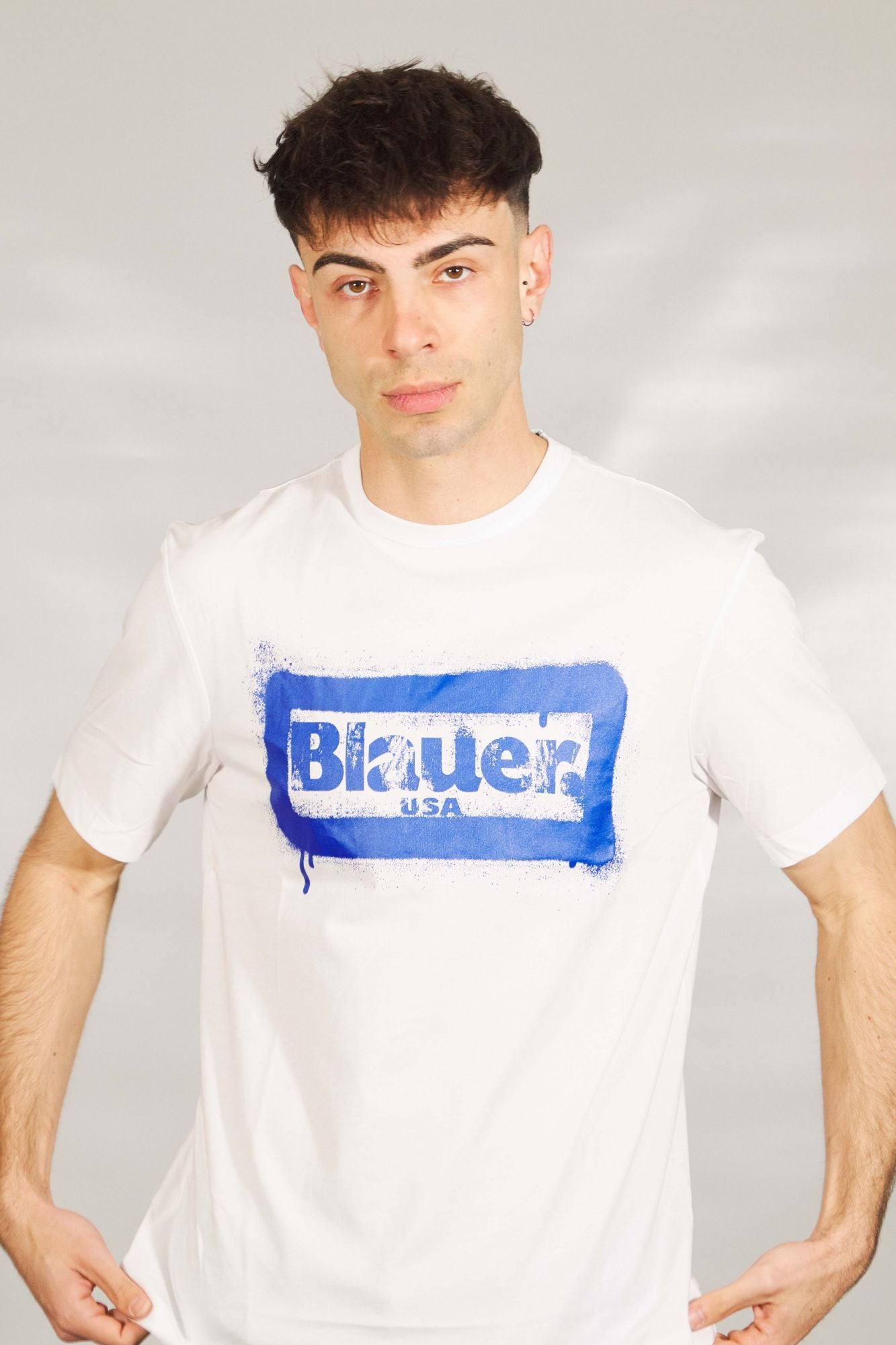 BLAUER MANICA CORTA en color BLANCO (4)