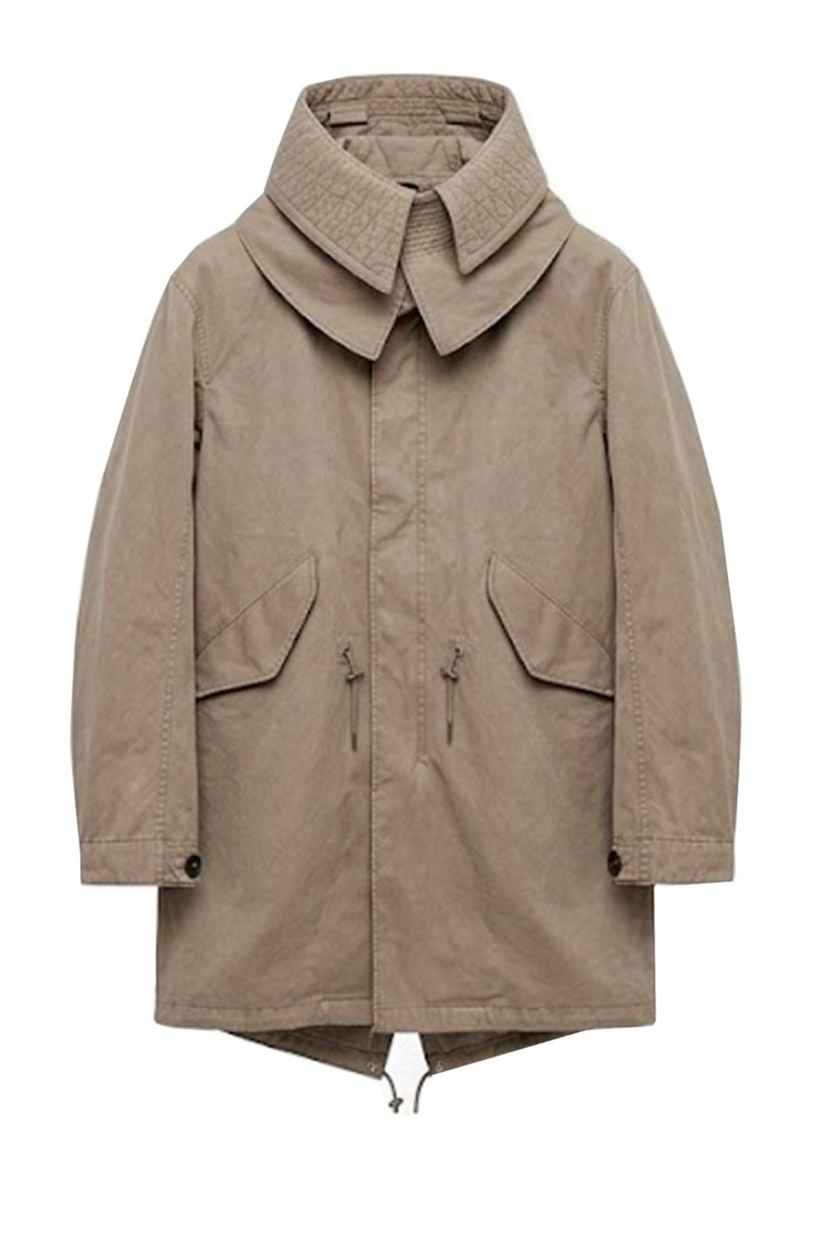 TEN C PARKA OJJ 26WTCUK04021 en color BEIS (1)